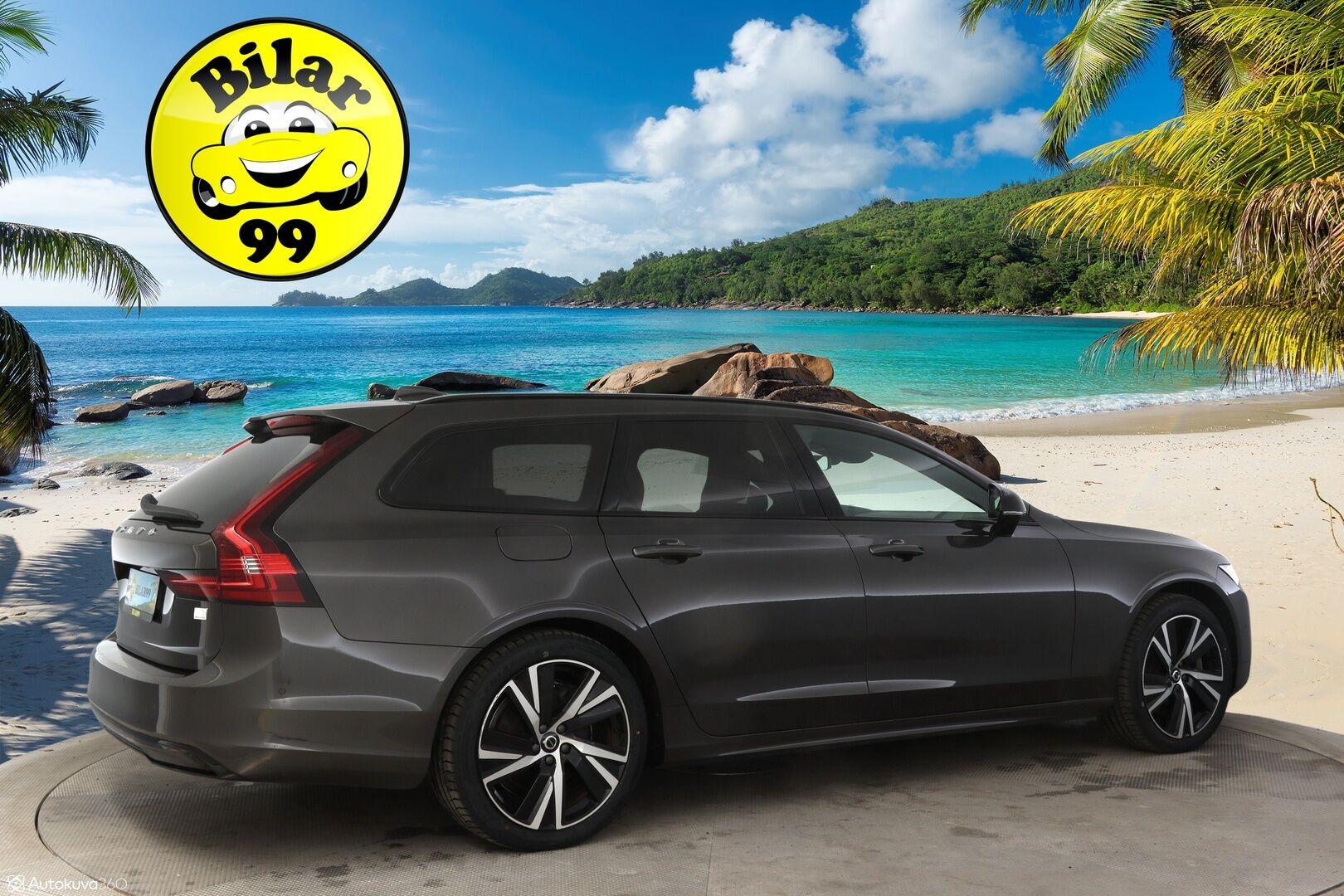 Volvo V90 2023 T6 AWD Plus Dark Long Range ** Harman/Kardon / Panorama / 360° Kamera / Adapt. vakkari / Full-LED / Sporttinahat Muistilla / Koukku** - 3,99 % KORKOTARJOUS TÄHÄN AUTOON - Facelift / Hyvillä varusteilla / Apple&Android / Kaistavahti / KeylessGO
