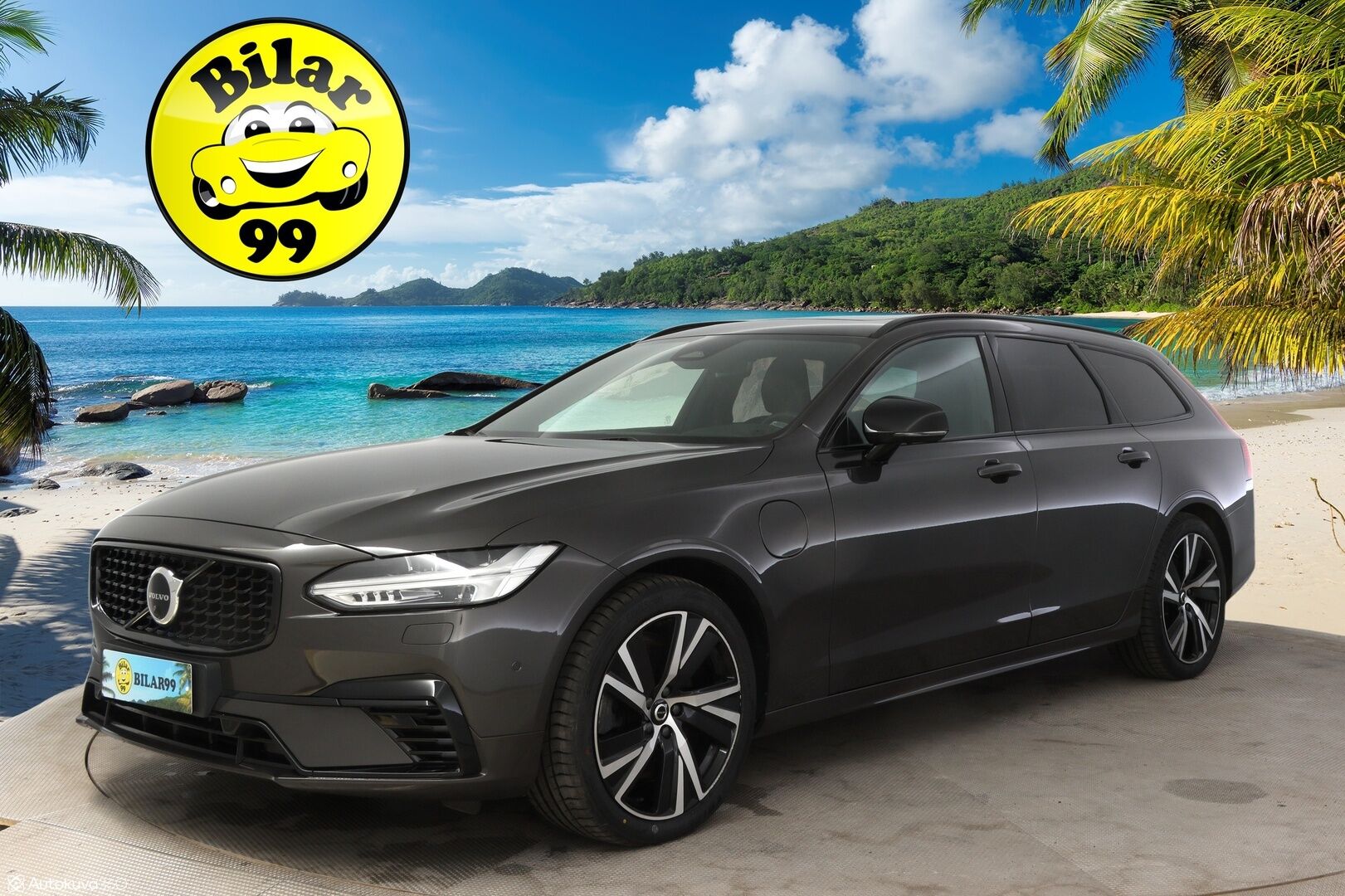 Volvo V90 2023 T6 AWD Plus Dark Long Range ** Harman/Kardon / Panorama / 360° Kamera / Adapt. vakkari / Full-LED / Sporttinahat Muistilla / Koukku** - 3,99 % KORKOTARJOUS TÄHÄN AUTOON - Facelift / Hyvillä varusteilla / Apple&Android / Kaistavahti / KeylessGO