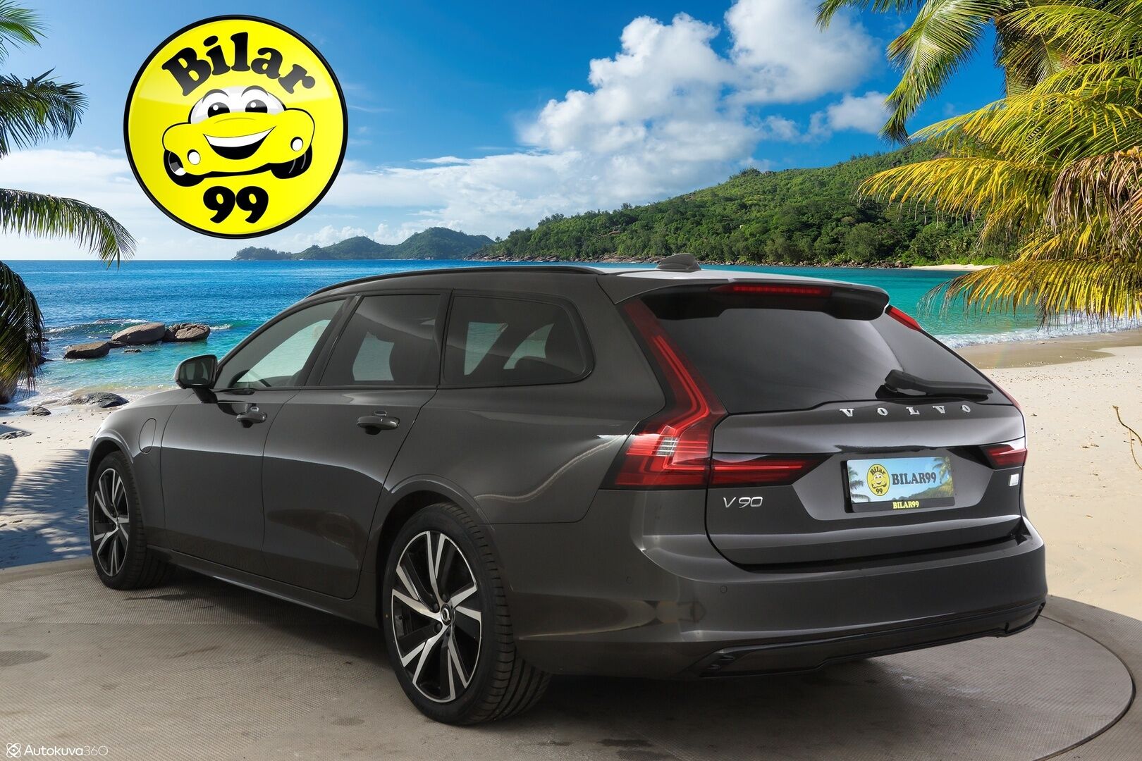 Volvo V90 2023 T6 AWD Plus Dark Long Range ** Harman/Kardon / Panorama / 360° Kamera / Adapt. vakkari / Full-LED / Sporttinahat Muistilla / Koukku** - 3,99 % KORKOTARJOUS TÄHÄN AUTOON - Facelift / Hyvillä varusteilla / Apple&Android / Kaistavahti / KeylessGO