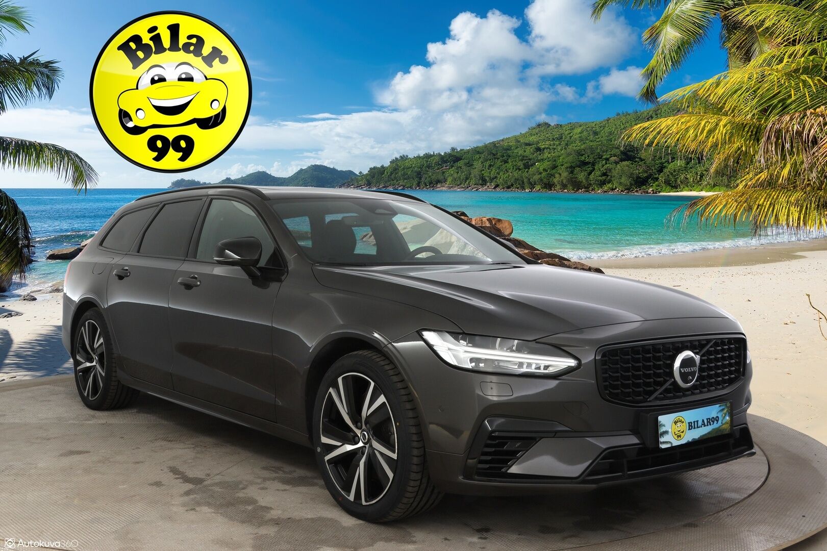 Volvo V90 2023 T6 AWD Plus Dark Long Range ** Harman/Kardon / Panorama / 360° Kamera / Adapt. vakkari / Full-LED / Sporttinahat Muistilla / Koukku** - 3,99 % KORKOTARJOUS TÄHÄN AUTOON - Facelift / Hyvillä varusteilla / Apple&Android / Kaistavahti / KeylessGO
