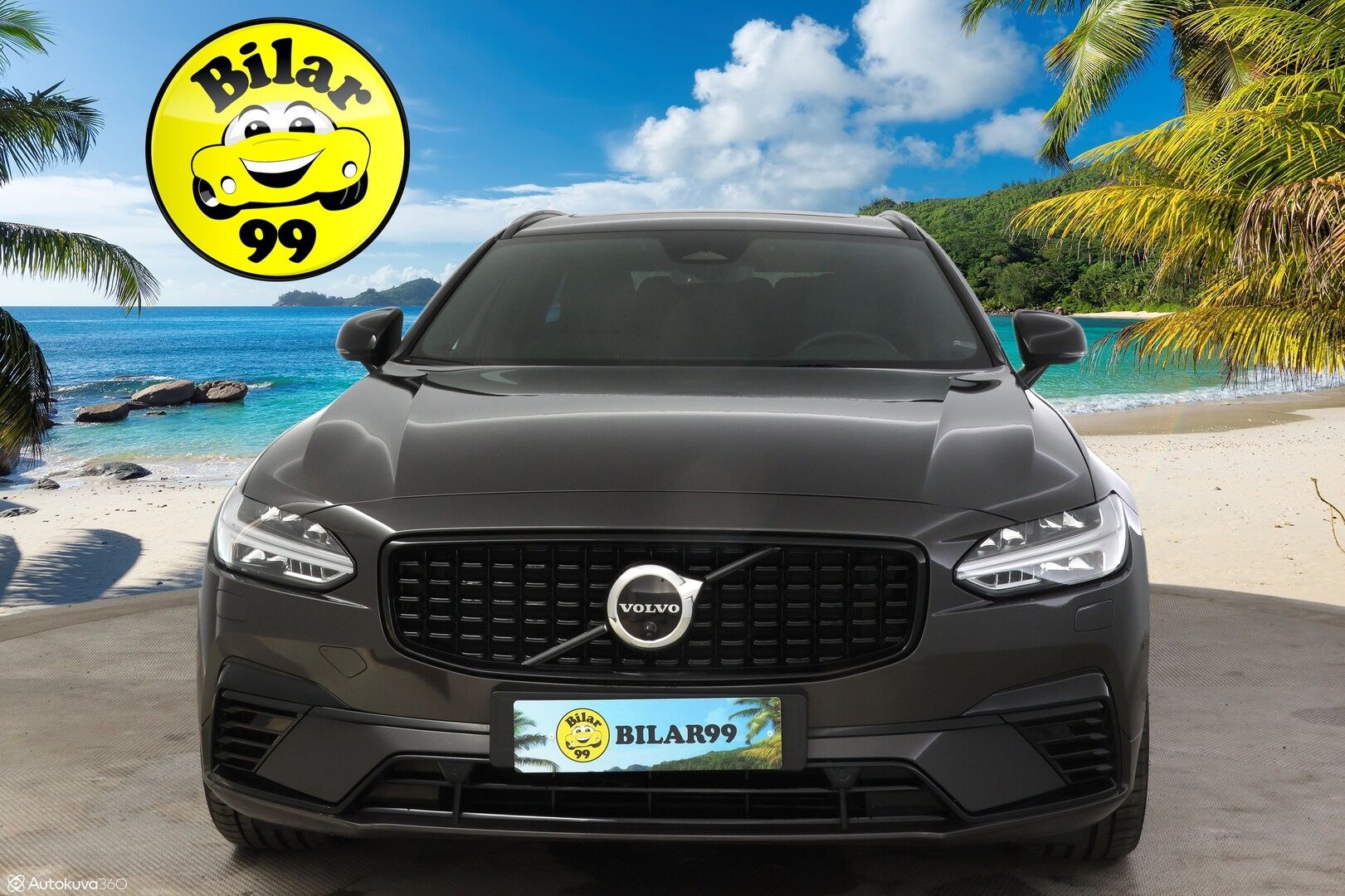 Volvo V90 2023 T6 AWD Plus Dark Long Range ** Harman/Kardon / Panorama / 360° Kamera / Adapt. vakkari / Full-LED / Sporttinahat Muistilla / Koukku** - 3,99 % KORKOTARJOUS TÄHÄN AUTOON - Facelift / Hyvillä varusteilla / Apple&Android / Kaistavahti / KeylessGO