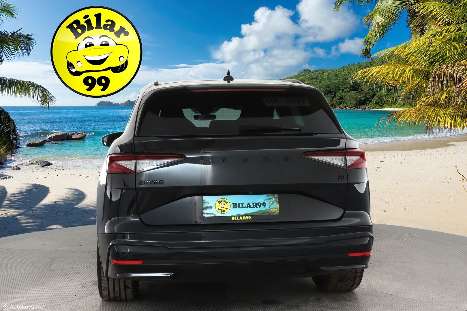 SKODA ENYAQ 2022 iV80 Sportline**Panorama / HUD / 360° Kamera / Lämpöpumppu / Matrix-LED / Muistipenkit / Navi / KeylessGO / 2x Renkaat** - 3,99 % KORKOTARJOUS TÄHÄN AUTOON - Kaistavahti / 3-Alueinen AC / Apple&Android / Kahdet renkaat