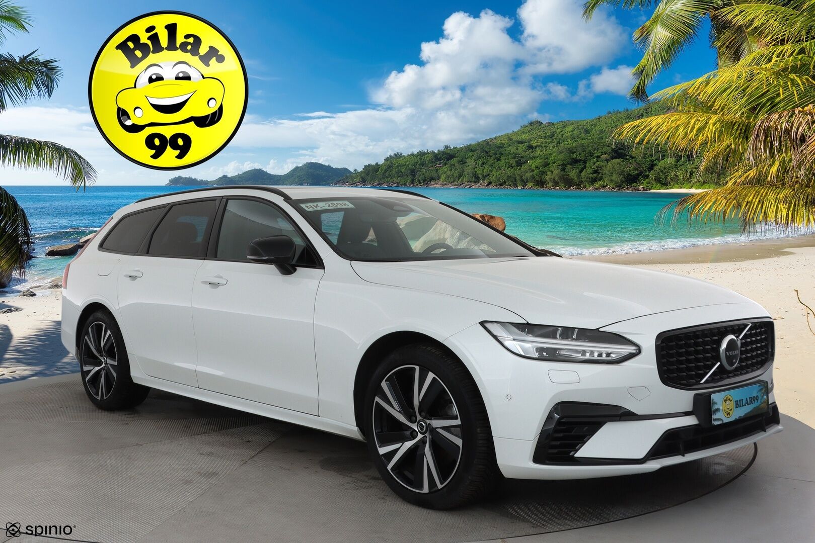 Volvo V90 2023 T6 AWD Long Range Plus Dark **Panorama / Muistipenkit / Full LED / Webasto / 360.kamera / H&K / Koukku** - 3,99 % KORKOTARJOUS TÄHÄN AUTOON - Akku kuntotarkastettu / Merkkihuollettu