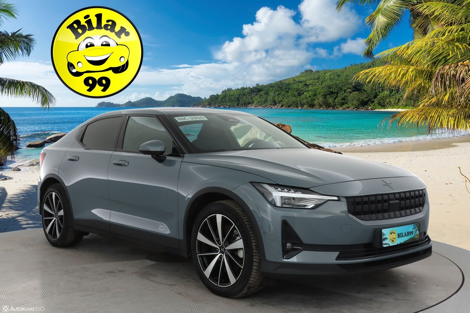POLESTAR 2 2022 Standard Single Motor **Lasikatto / 360° Kamera / Lämpöpumppu / Adapt.Vakkari / Pixel-LED / Sporttipenkki Muistilla** - Harman/Kardon / Google Maps / Kaistavahti / KeylessGO