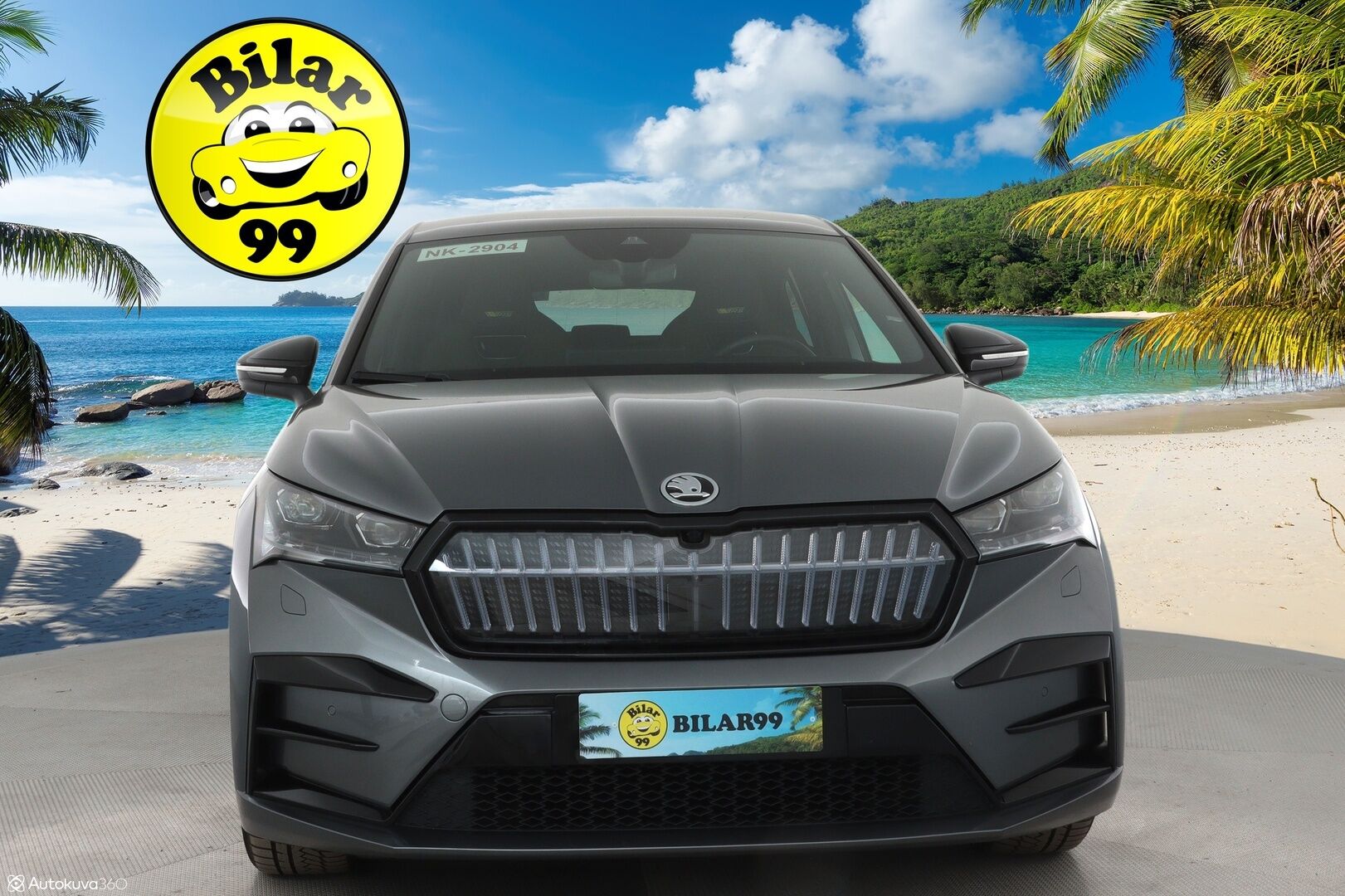 SKODA ENYAQ 2023 80 iV 4x4 RS Coupe **Lasikatto / Lämpöpumppu / Matrix-LED / Adapt.Vakkari / Muistipenkki / P. Kamera / Canton / HUD** - 3,99 % KORKOTARJOUS TÄHÄN AUTOON - Akku kuntotarkastettu / Navi /Apple&Android / Kaistavahti / Digimittaristo / KeylessGO