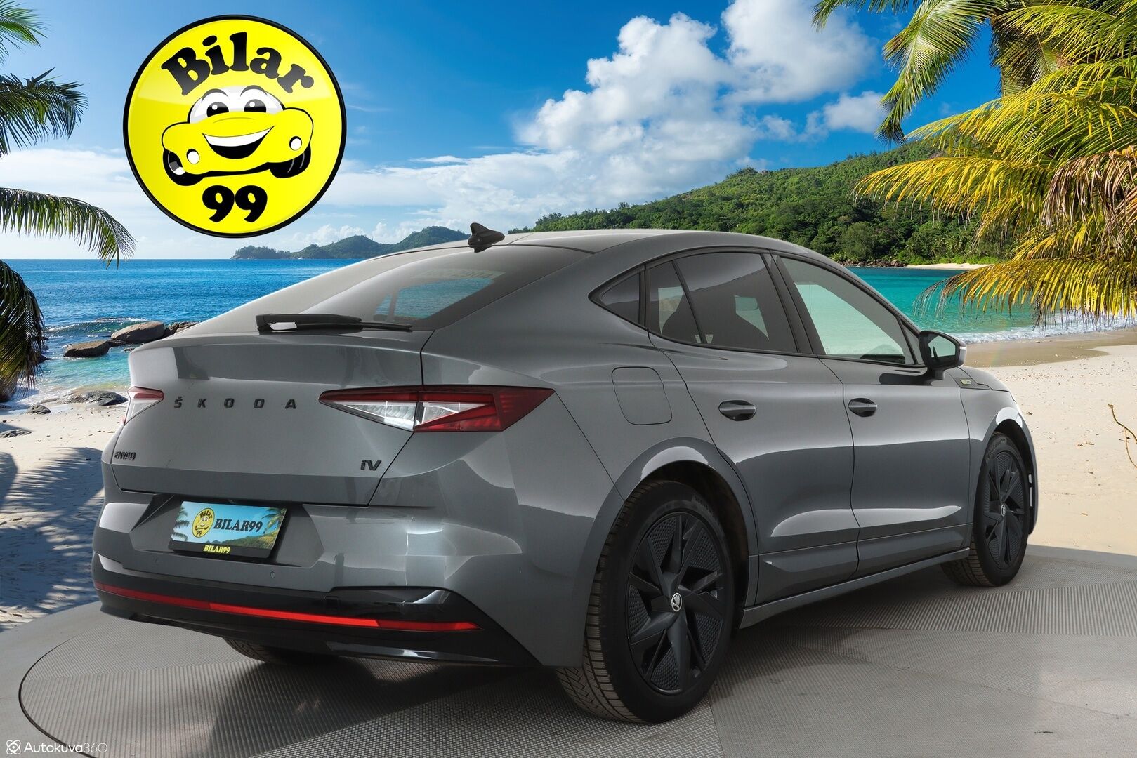 SKODA ENYAQ 2023 80 iV 4x4 RS Coupe **Lasikatto / Lämpöpumppu / Matrix-LED / Adapt.Vakkari / Muistipenkki / P. Kamera / Canton / HUD** - 3,99 % KORKOTARJOUS TÄHÄN AUTOON - Akku kuntotarkastettu / Navi /Apple&Android / Kaistavahti / Digimittaristo / KeylessGO