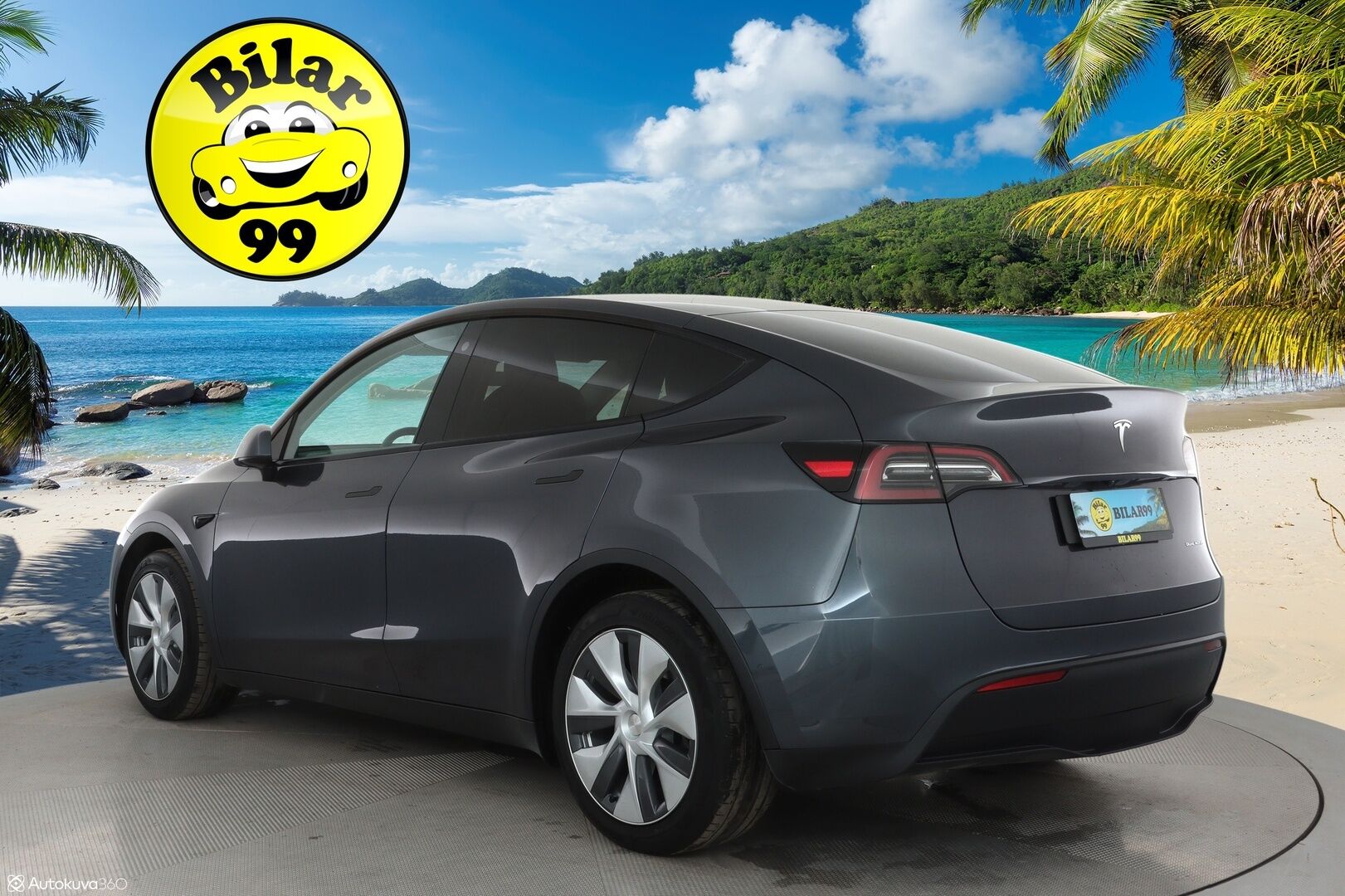 TESLA MODEL Y 2022 Long Range AWD **Lasikatto / Lämpöpumppu / Koukku / Adapt.Vakkari / Matrix-LED / Navi / Kaistavahti** - 3,99 % KORKOTARJOUS TÄHÄN AUTOON - P. Kamera / Premium Audio / q1Nahkaverhoilu / KeylessGO / 2x Renkaat