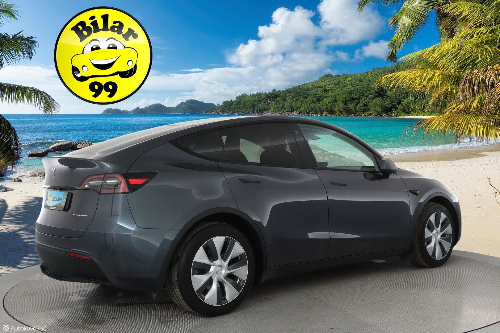 TESLA MODEL Y 2022 Long Range AWD **Lasikatto / Lämpöpumppu / Koukku / Adapt.Vakkari / Matrix-LED / Navi / Kaistavahti** - 3,99 % KORKOTARJOUS TÄHÄN AUTOON - P. Kamera / Premium Audio / q1Nahkaverhoilu / KeylessGO / 2x Renkaat