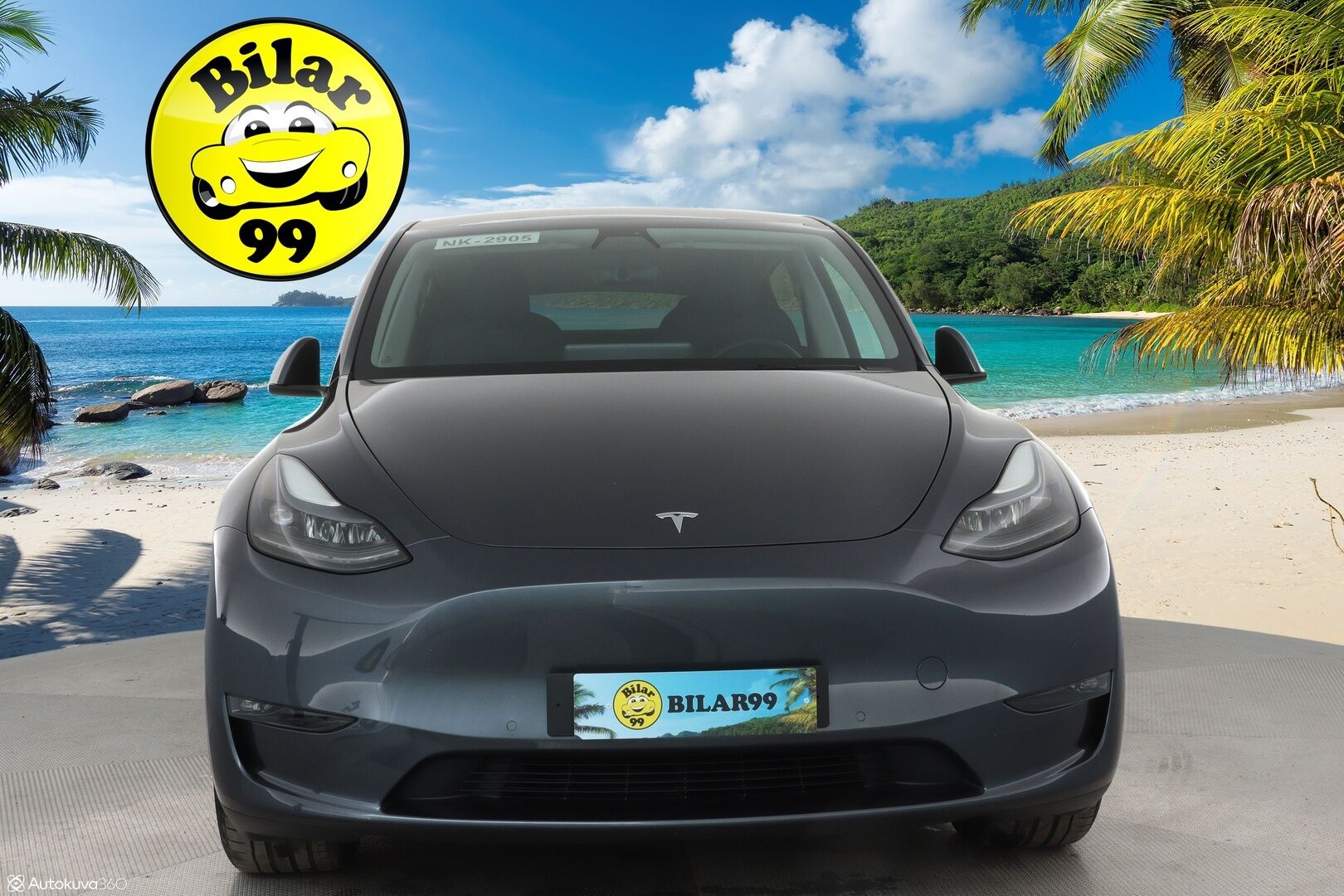 TESLA MODEL Y 2022 Long Range AWD **Lasikatto / Lämpöpumppu / Koukku / Adapt.Vakkari / Matrix-LED / Navi / Kaistavahti** - 3,99 % KORKOTARJOUS TÄHÄN AUTOON - P. Kamera / Premium Audio / q1Nahkaverhoilu / KeylessGO / 2x Renkaat