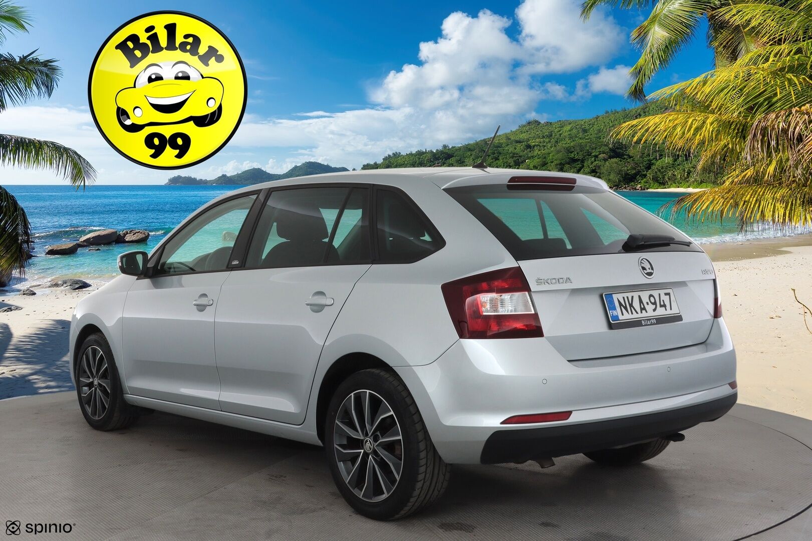 Skoda Rapid 2016 Spaceback 1,2 TSI 90 Edition * Vakkari / Lohko / P.Tutka / Bluetooth / Autom.ilmastointi * - Suomi-auto / Kahdet renkaat aluvanteilla - HULLUT AVAJAISHULINAT KORKOTARJOUS 3,29 %