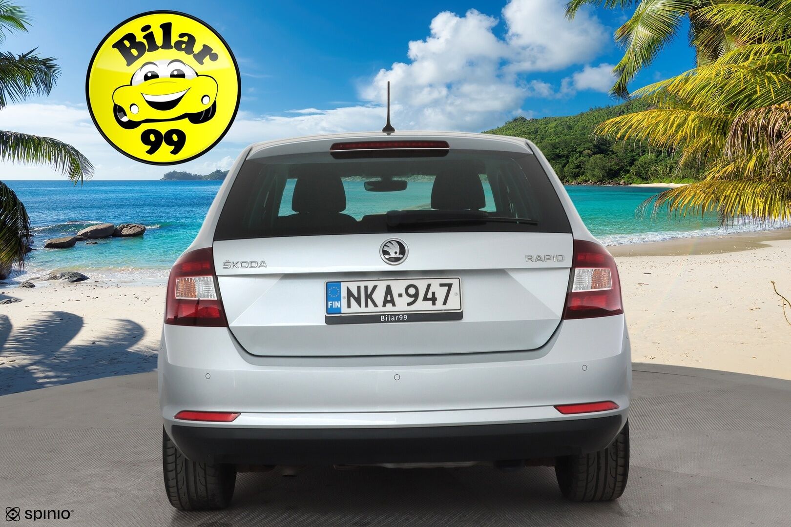 Skoda Rapid 2016 Spaceback 1,2 TSI 90 Edition * Vakkari / Lohko / P.Tutka / Bluetooth / Autom.ilmastointi * - Suomi-auto / Kahdet renkaat aluvanteilla - HULLUT AVAJAISHULINAT KORKOTARJOUS 3,29 %