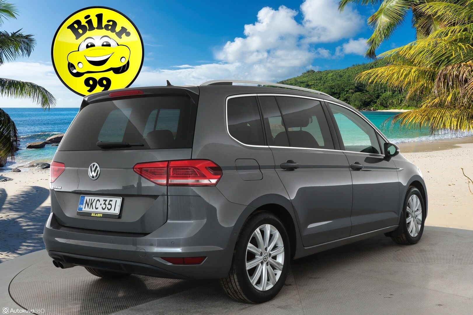 Volkswagen Touran 2016 Highline 1,4 TSI 110 kW DSG-autom. **Istuimet-7 / Panorama / Adapt.Vakkari / Webasto / LED-valot / P. tutkat / Navi** - Apple&Android / 2x Renkaat
