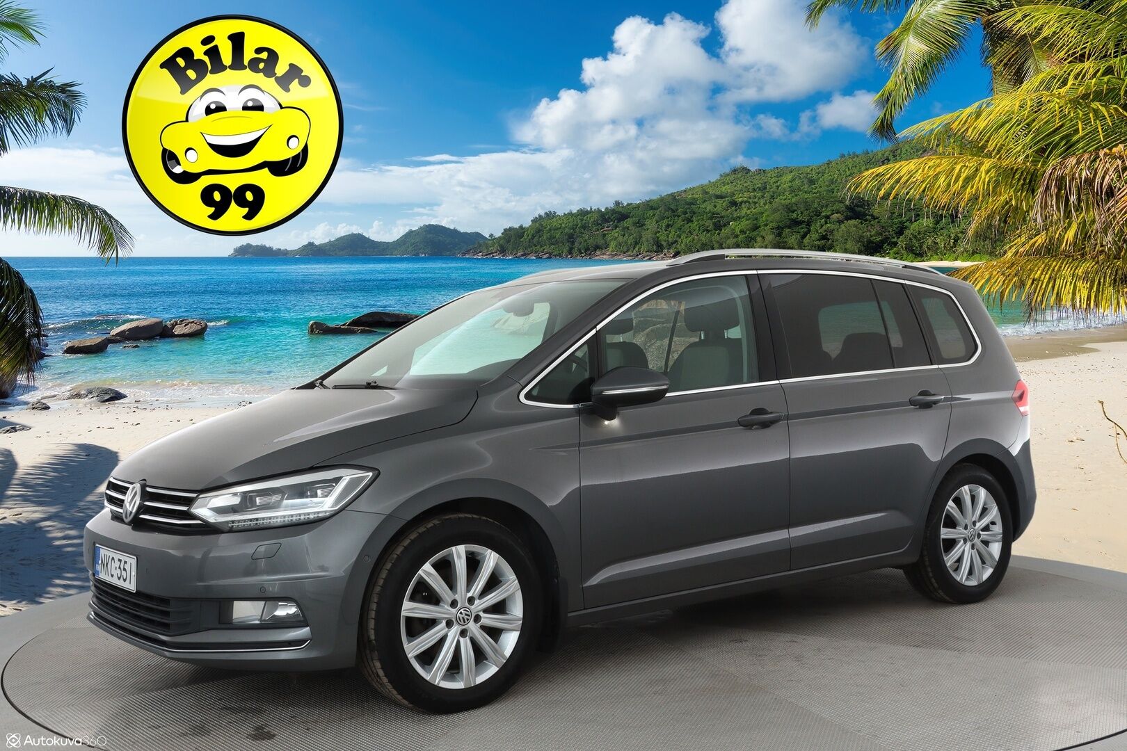 Volkswagen Touran 2016 Highline 1,4 TSI 110 kW DSG-autom. **Istuimet-7 / Panorama / Adapt.Vakkari / Webasto / LED-valot / P. tutkat / Navi** - Apple&Android / 2x Renkaat