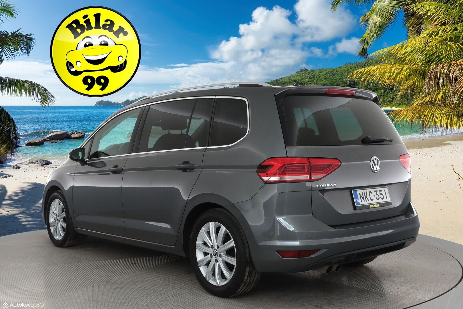 Volkswagen Touran 2016 Highline 1,4 TSI 110 kW DSG-autom. **Istuimet-7 / Panorama / Adapt.Vakkari / Webasto / LED-valot / P. tutkat / Navi** - Apple&Android / 2x Renkaat