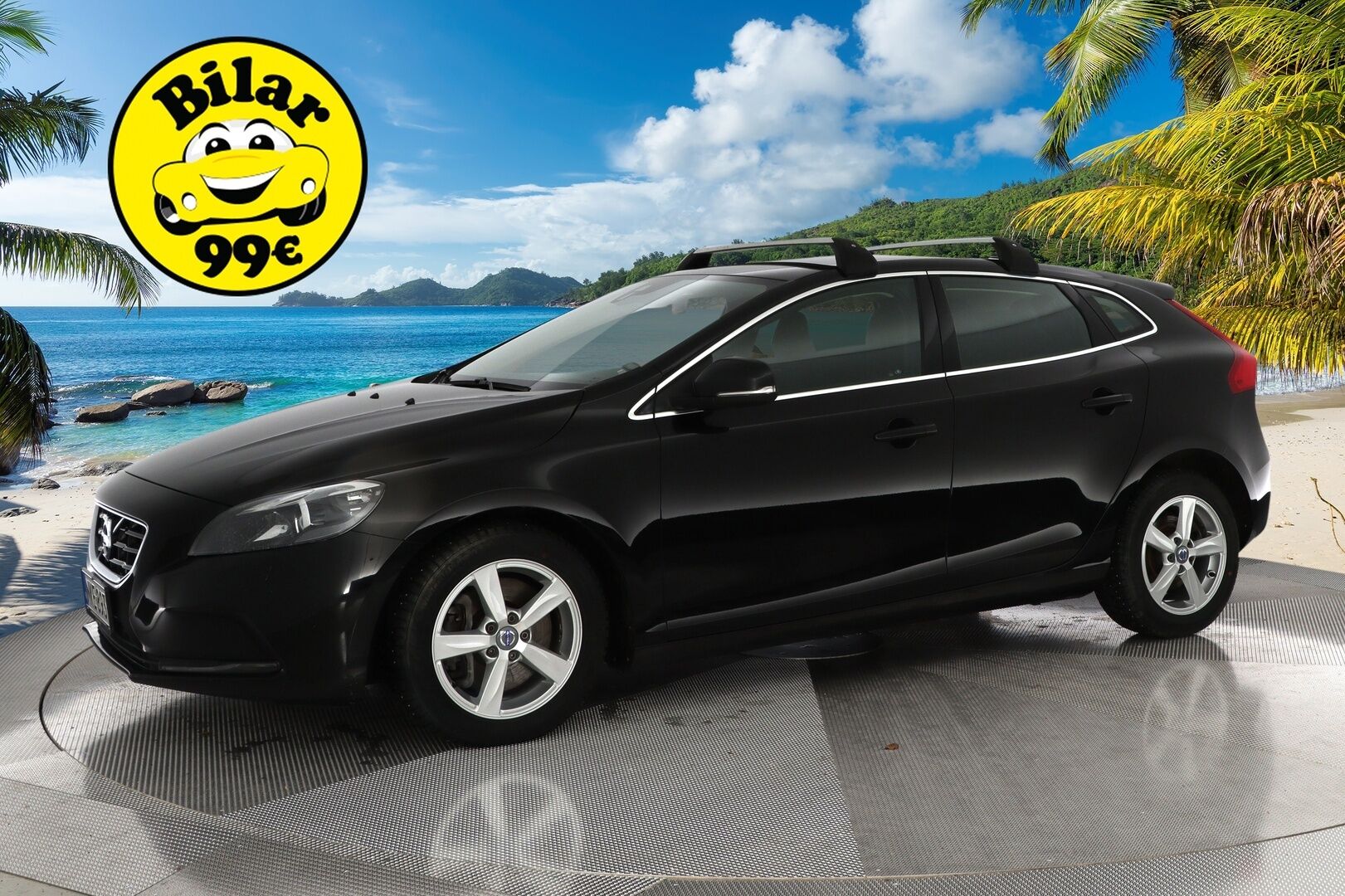 Volvo V40 2016 T2 Business aut *Polttoainekäyttöinen lisälämmitin / VOC / Navigointi / Kattotelineet* - * Suomi-auto / Siisti kuntoinen *