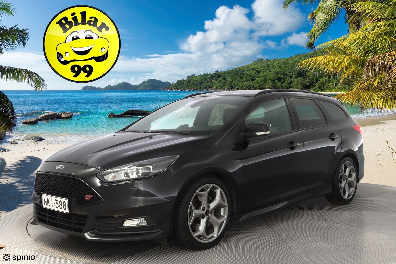 Ford Focus 2016 2,0 TDCi 185 hv start/stop PowerShift A6 ST Wagon * Vakkari / Webasto /  Lämm. tuulilasi / Tutka / Sporttipenkit * - ST-Line / Recaro / Kahdet OEM vanteet / Myydään jakohihna juuri vaihdettuna!
