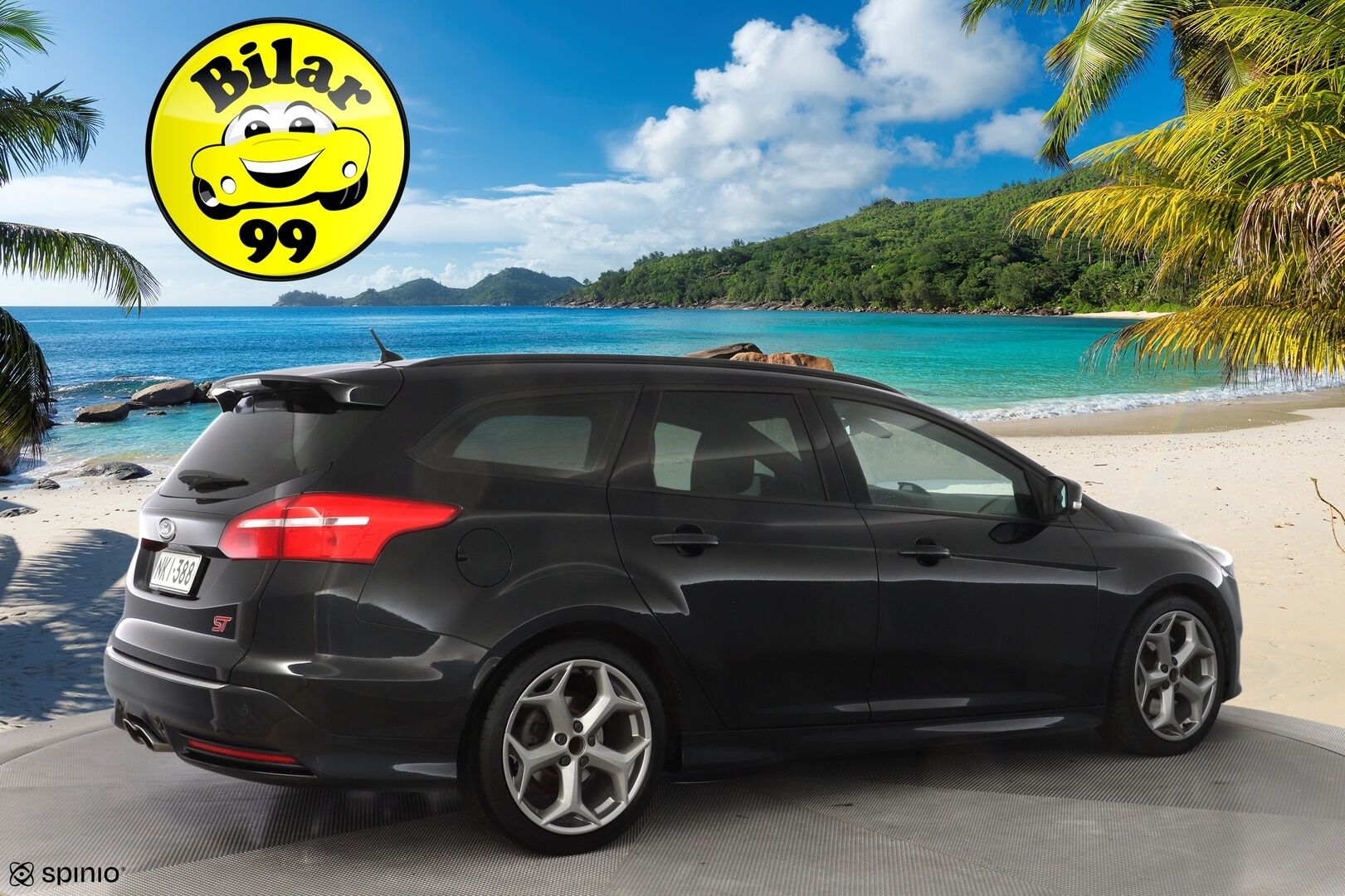 Ford Focus 2016 2,0 TDCi 185 hv start/stop PowerShift A6 ST Wagon * Vakkari / Webasto /  Lämm. tuulilasi / Tutka / Sporttipenkit * - ST-Line / Recaro / Kahdet OEM vanteet / Myydään jakohihna juuri vaihdettuna!