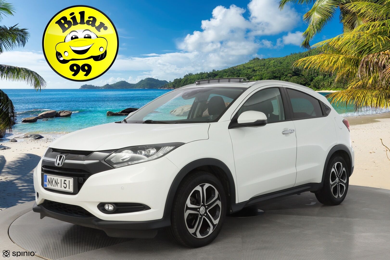 Honda HR-V 2016 1,5 Executive CVT *Vakkari / Koukku / Kamera / Kattoikkuna / Lohko / Keyless / Helmiäisvalkoinen* - Suomi-auto / Merkkihuollettu / 2. omisteinen / Juuri huollettu / Kahdet vanteet
