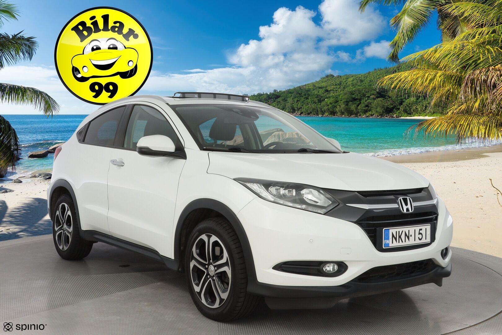 Honda HR-V 2016 1,5 Executive CVT *Vakkari / Koukku / Kamera / Kattoikkuna / Lohko / Keyless / Helmiäisvalkoinen* - Suomi-auto / Merkkihuollettu / 2. omisteinen / Juuri huollettu / Kahdet vanteet
