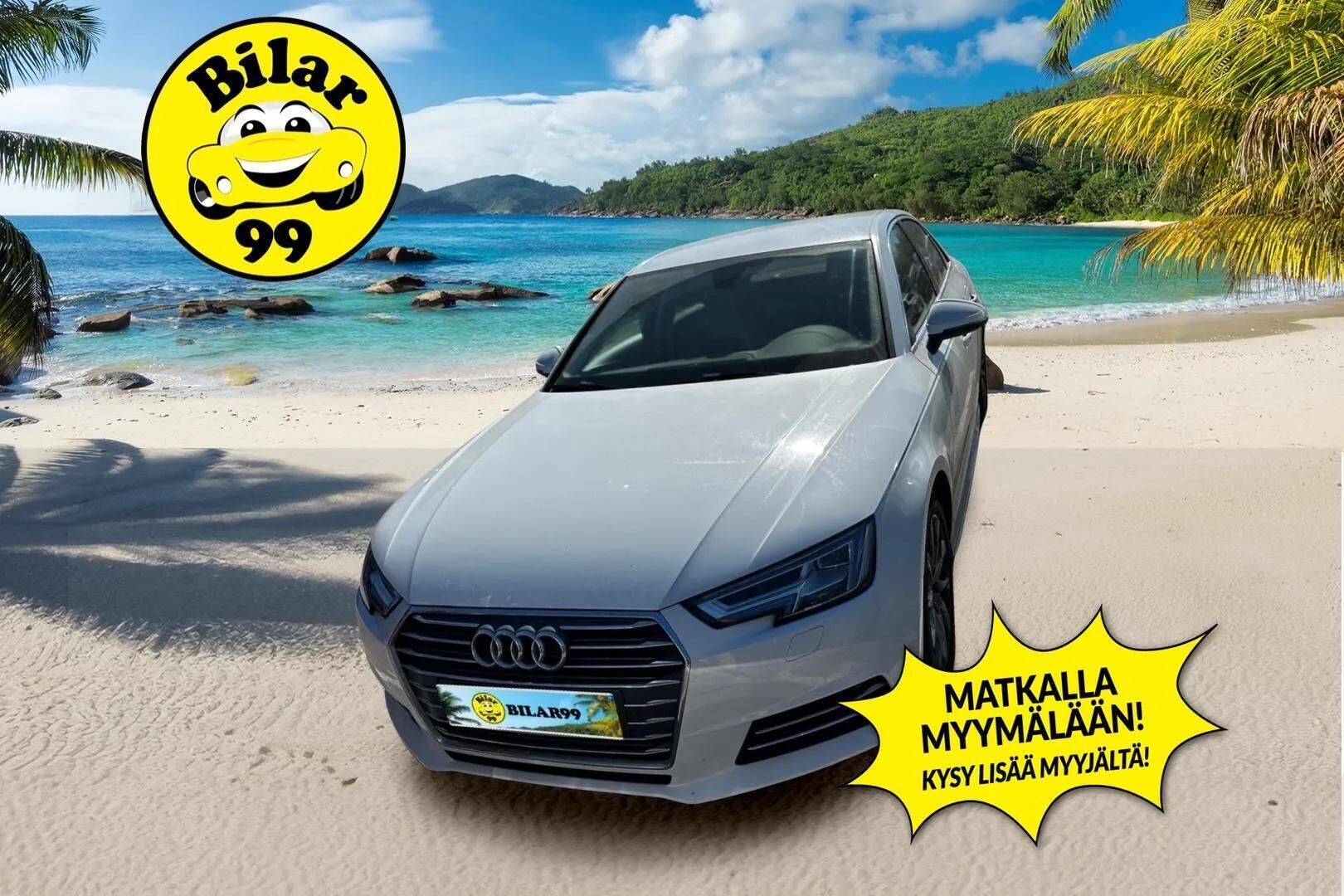 Audi A4 2017 Sedan Business Sport 2,0 TFSI 140 kW S tronic - | Suomi Auto | Webasto | Digimittari | Matrix LED | P.Kamera | Sähkösäätöiset penkit | Kuljettajan istuin muistilla | Vakkari | 