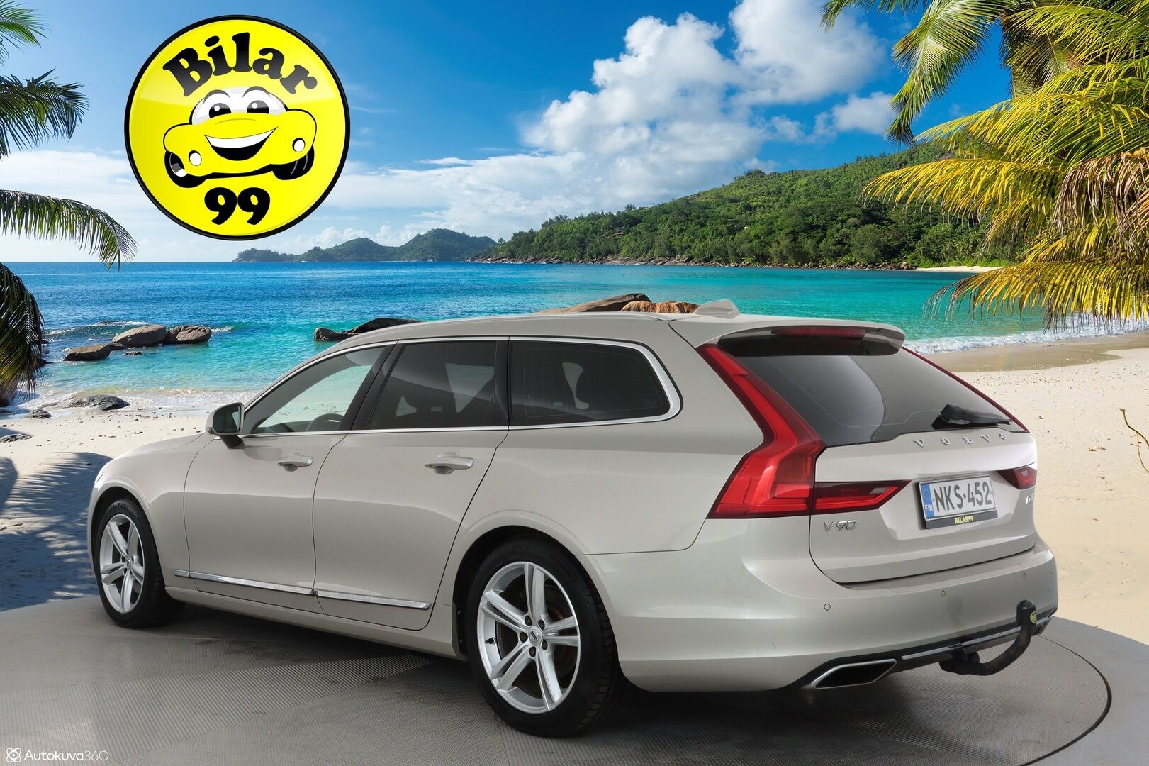 Volvo V90 2017 D4 AWD Inscription aut **Bowers&Wilkins / Webasto / Koukku / Adapt.Vakkari / Sporttipenkki Muistilla / LED-valot** - Bowers&Wilkins / P.Tutka / Kaistavahti / Vaalean-Ruskea Nahkaverhoilu / KeylessGO / 2x Renkaat / 