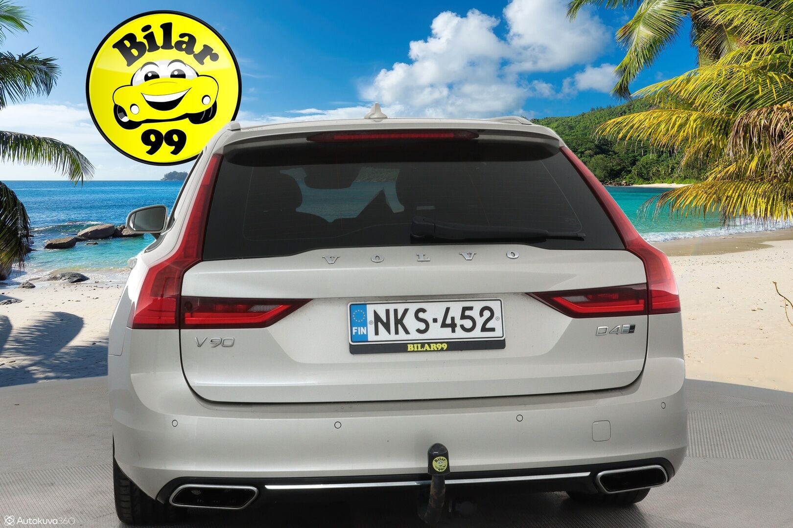 Volvo V90 2017 D4 AWD Inscription aut **Bowers&Wilkins / Webasto / Koukku / Adapt.Vakkari / Sporttipenkki Muistilla / LED-valot** - Bowers&Wilkins / P.Tutka / Kaistavahti / Vaalean-Ruskea Nahkaverhoilu / KeylessGO / 2x Renkaat / 