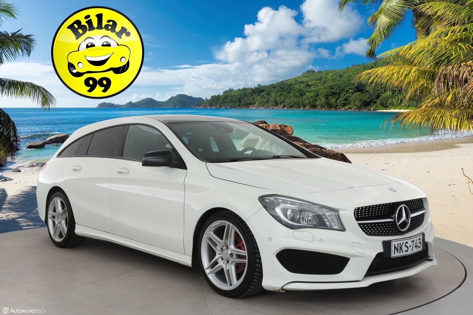 Mercedes-Benz CLA 2015 200 A Shooting Brake AMG - Lasikattoluukku / Harman/Kardon / P. Kamera / Vakkari / Adapt. LED / Bluetooth / 2x Renkaat