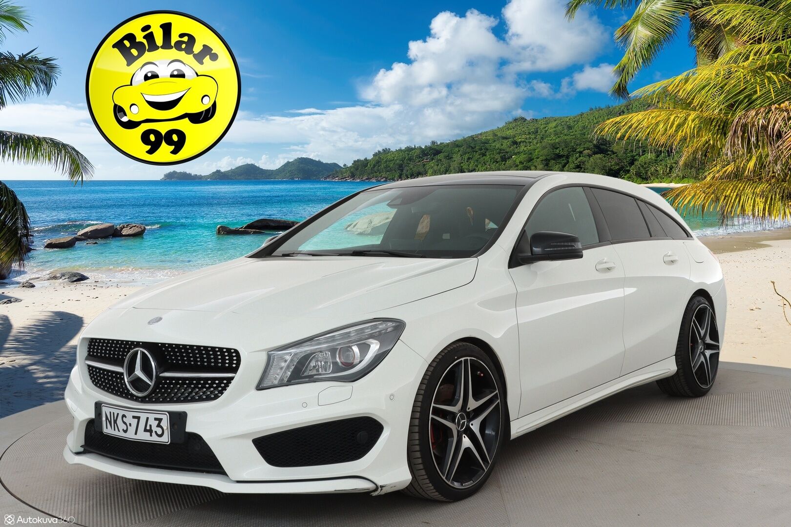 Mercedes-Benz CLA 2015 200 A Shooting Brake AMG - Lasikattoluukku / Harman/Kardon / P. Kamera / Vakkari / Adapt. LED / Bluetooth / 2x Renkaat