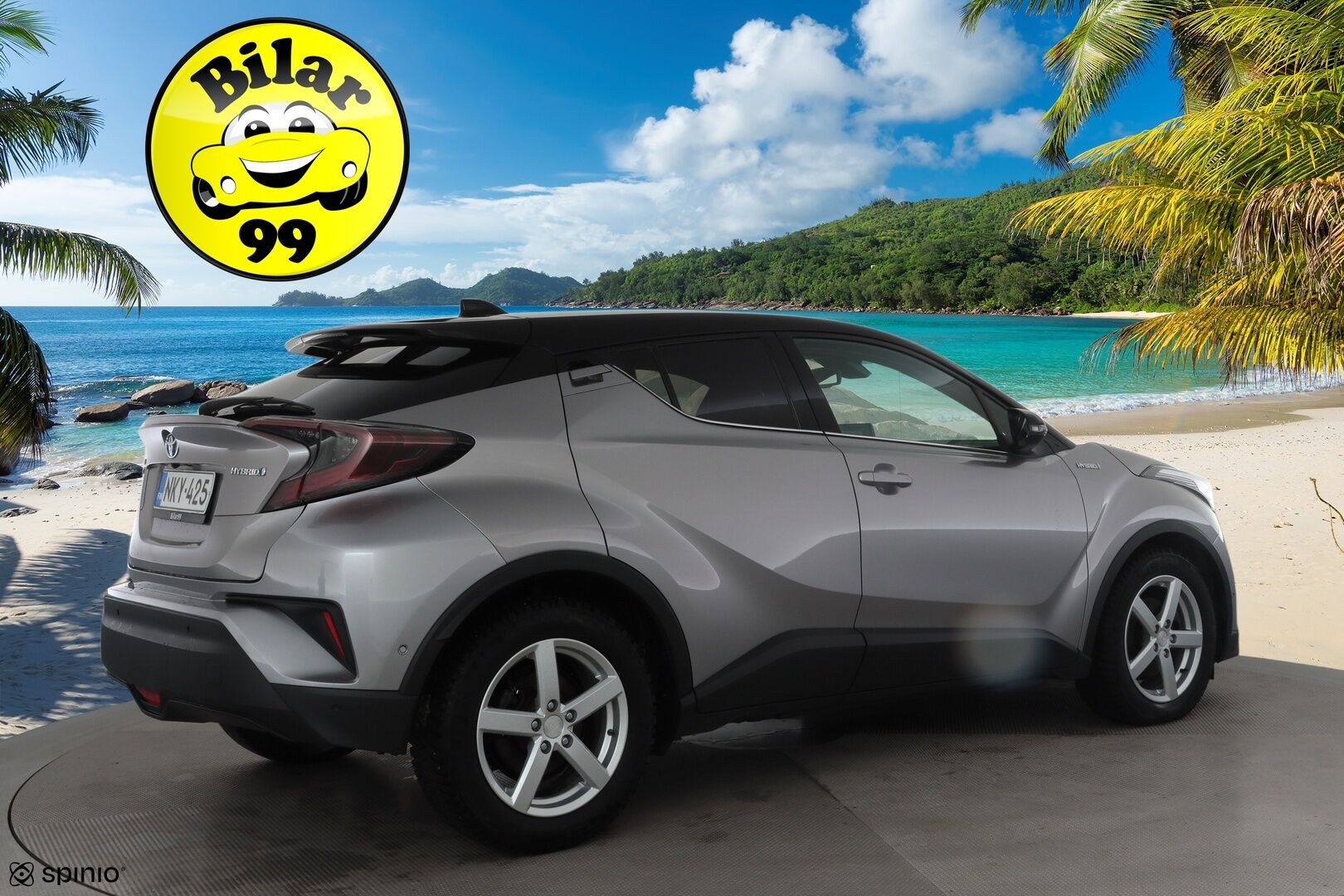 Toyota C-HR 2017 1,8 Hybrid Premium * Nahat / JBL / ACC / P.kamera / LED / Navi / Lohkolämmitin / KeylessGo * - Suomi-auto / Kahdet renkaat aluvanteilla