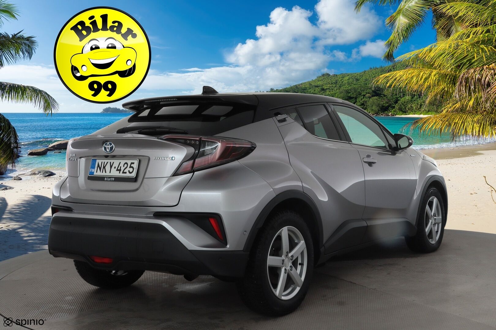 Toyota C-HR 2017 1,8 Hybrid Premium * Nahat / JBL / ACC / P.kamera / LED / Navi / Lohkolämmitin / KeylessGo * - Suomi-auto / Kahdet renkaat aluvanteilla