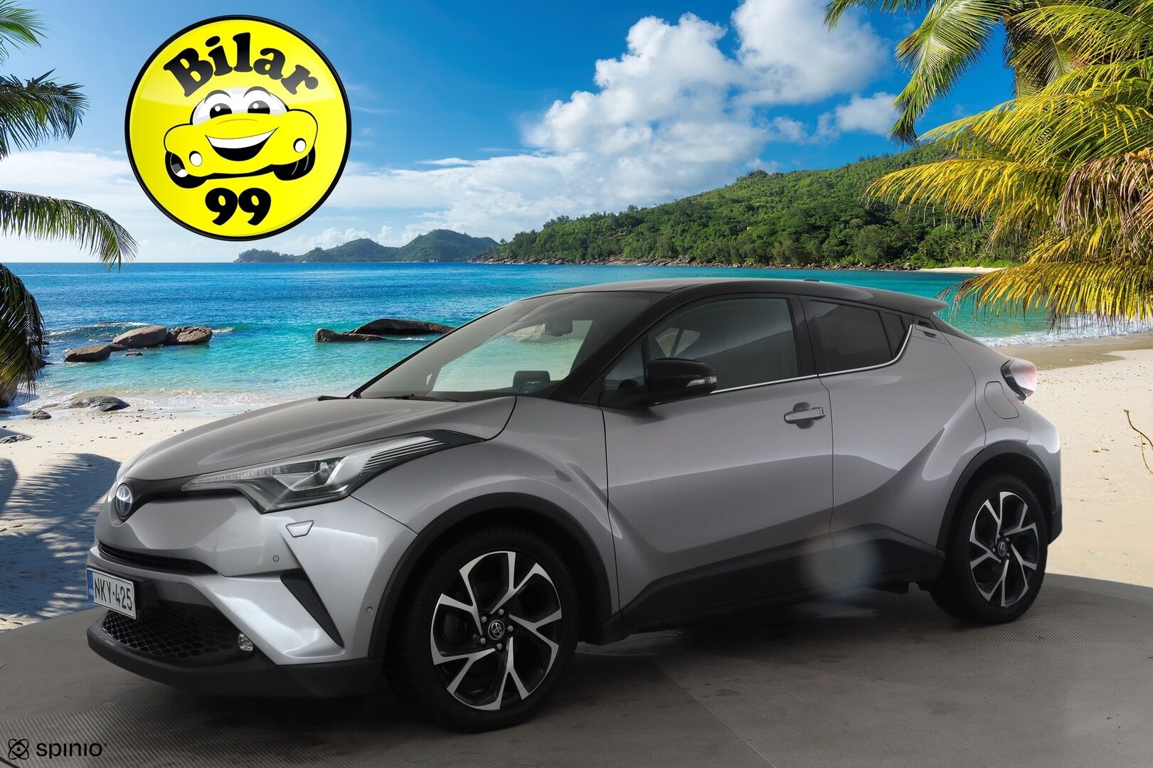 Toyota C-HR 2017 1,8 Hybrid Premium * Nahat / JBL / ACC / P.kamera / LED / Navi / Lohkolämmitin / KeylessGo * - Suomi-auto / Kahdet renkaat aluvanteilla