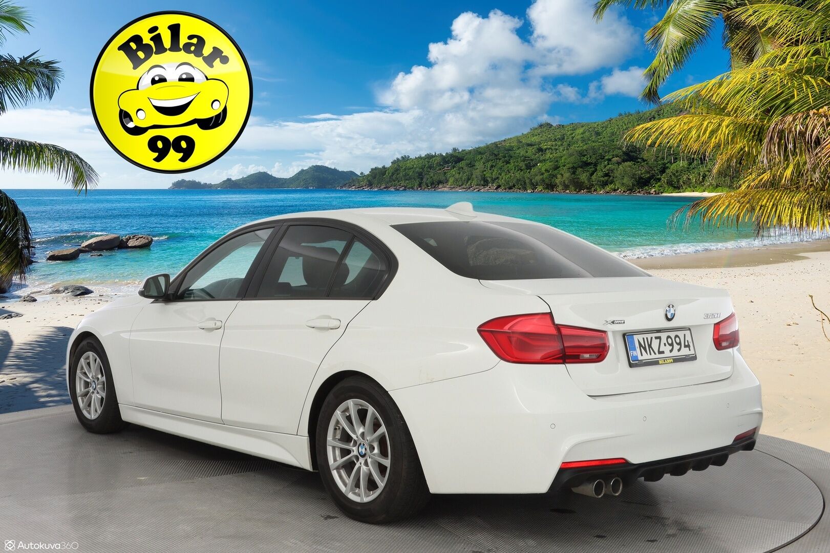 BMW 320 2017 F30 Sedan 320i A xDrive Business Exclusive Edition *Vaaleat nahat / Sporttipenkit / Vakkari / Ratinlämmitin* - M-Sport ulko + sisä paketti / Kahdet renkaat BMW alumiinivantein / Juuri huollettu / Suomi-auto