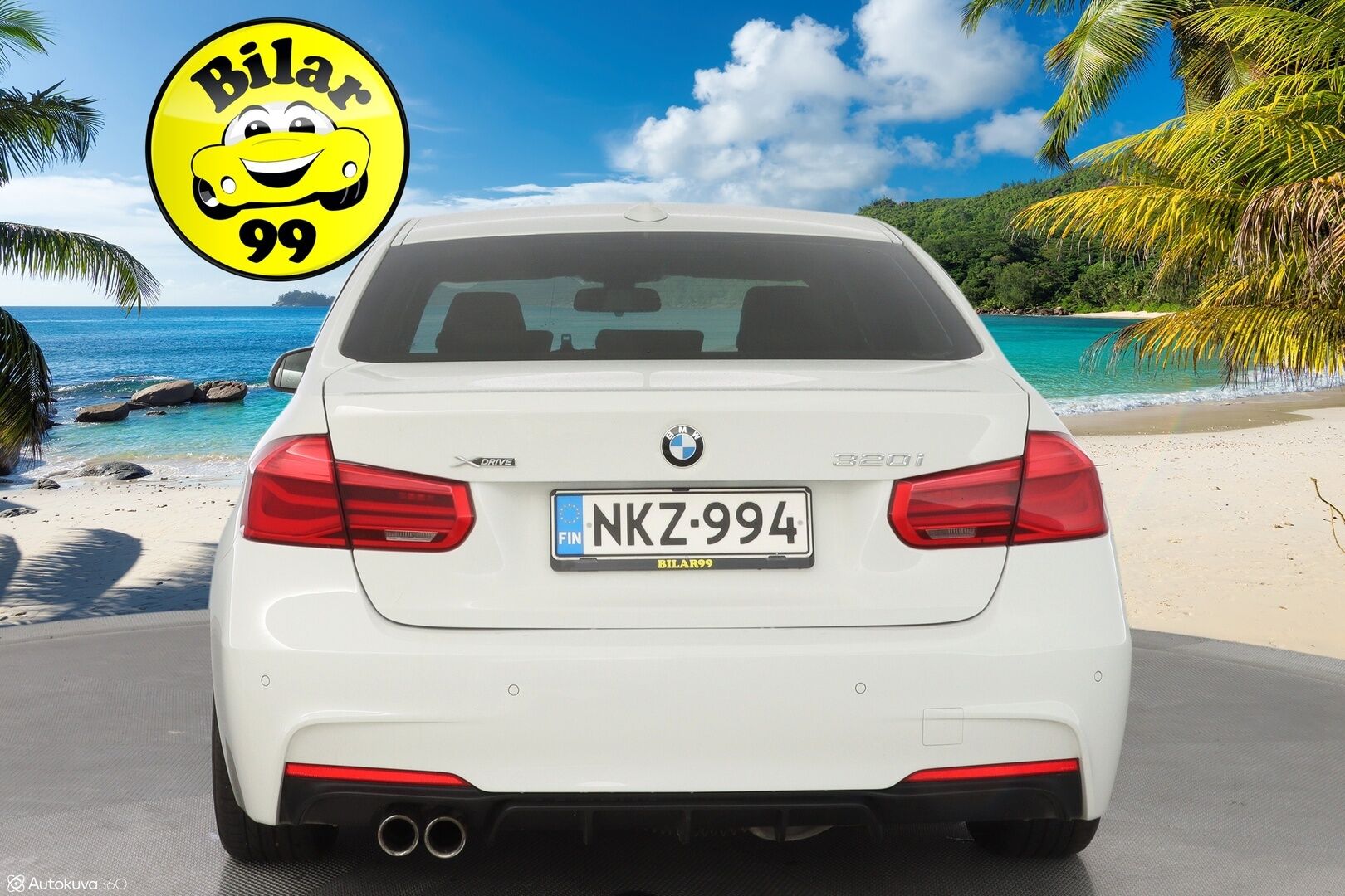BMW 320 2017 F30 Sedan 320i A xDrive Business Exclusive Edition *Vaaleat nahat / Sporttipenkit / Vakkari / Ratinlämmitin* - M-Sport ulko + sisä paketti / Kahdet renkaat BMW alumiinivantein / Juuri huollettu / Suomi-auto