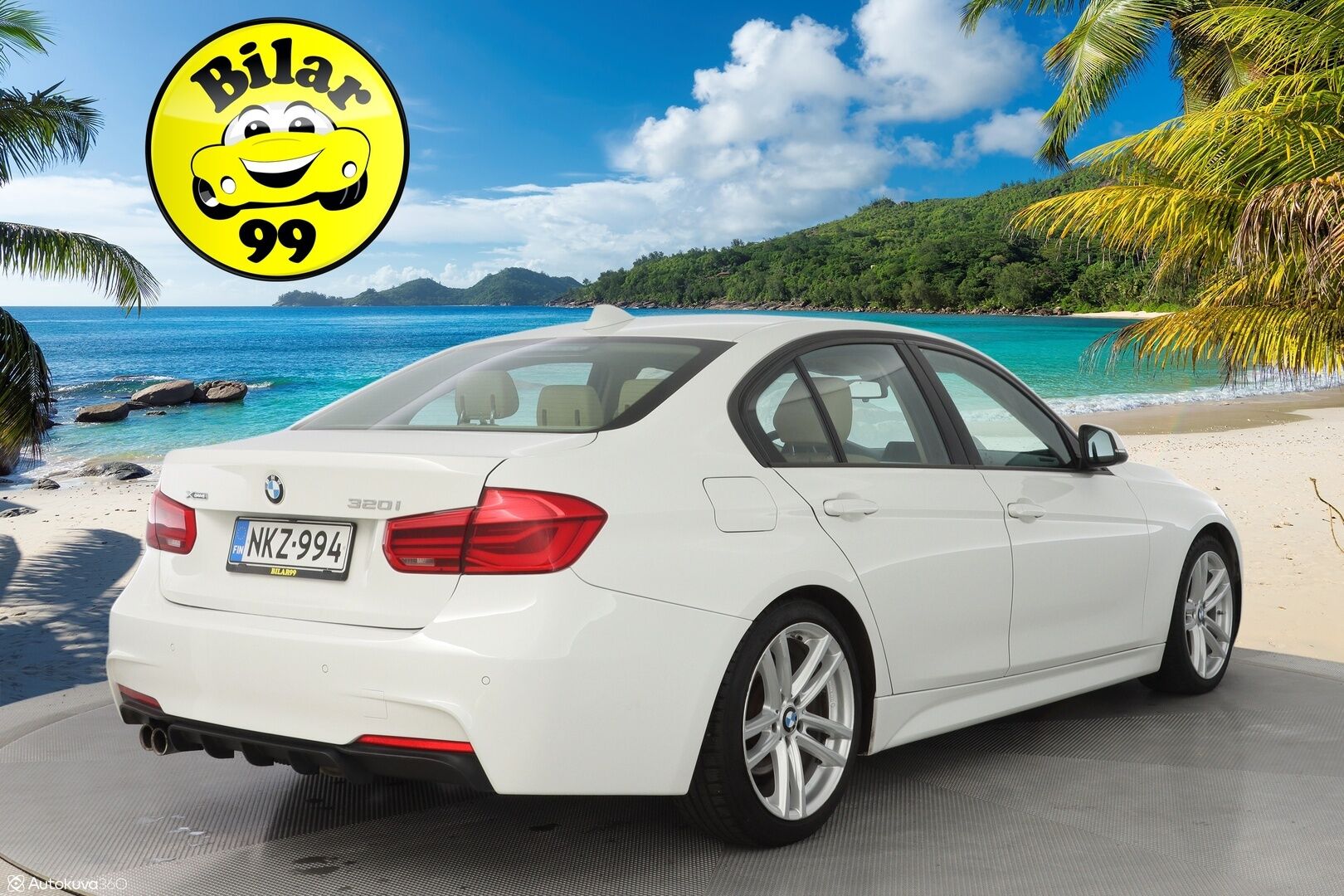 BMW 320 2017 F30 Sedan 320i A xDrive Business Exclusive Edition *Vaaleat nahat / Sporttipenkit / Vakkari / Ratinlämmitin* - M-Sport ulko + sisä paketti / Kahdet renkaat BMW alumiinivantein / Juuri huollettu / Suomi-auto