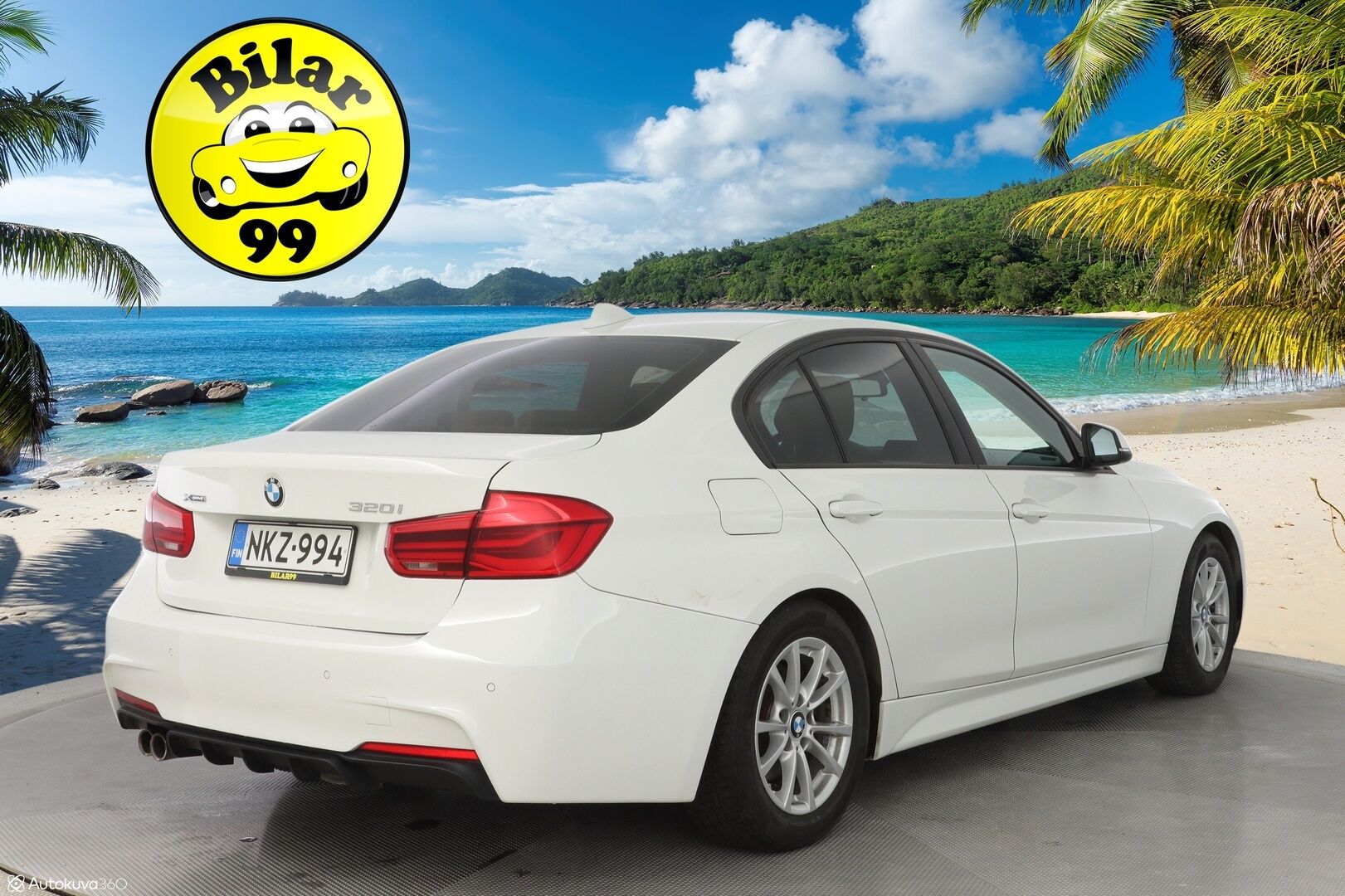 BMW 320 2017 F30 Sedan 320i A xDrive Business Exclusive Edition *Vaaleat nahat / Sporttipenkit / Vakkari / Ratinlämmitin* - M-Sport ulko + sisä paketti / Kahdet renkaat BMW alumiinivantein / Juuri huollettu / Suomi-auto