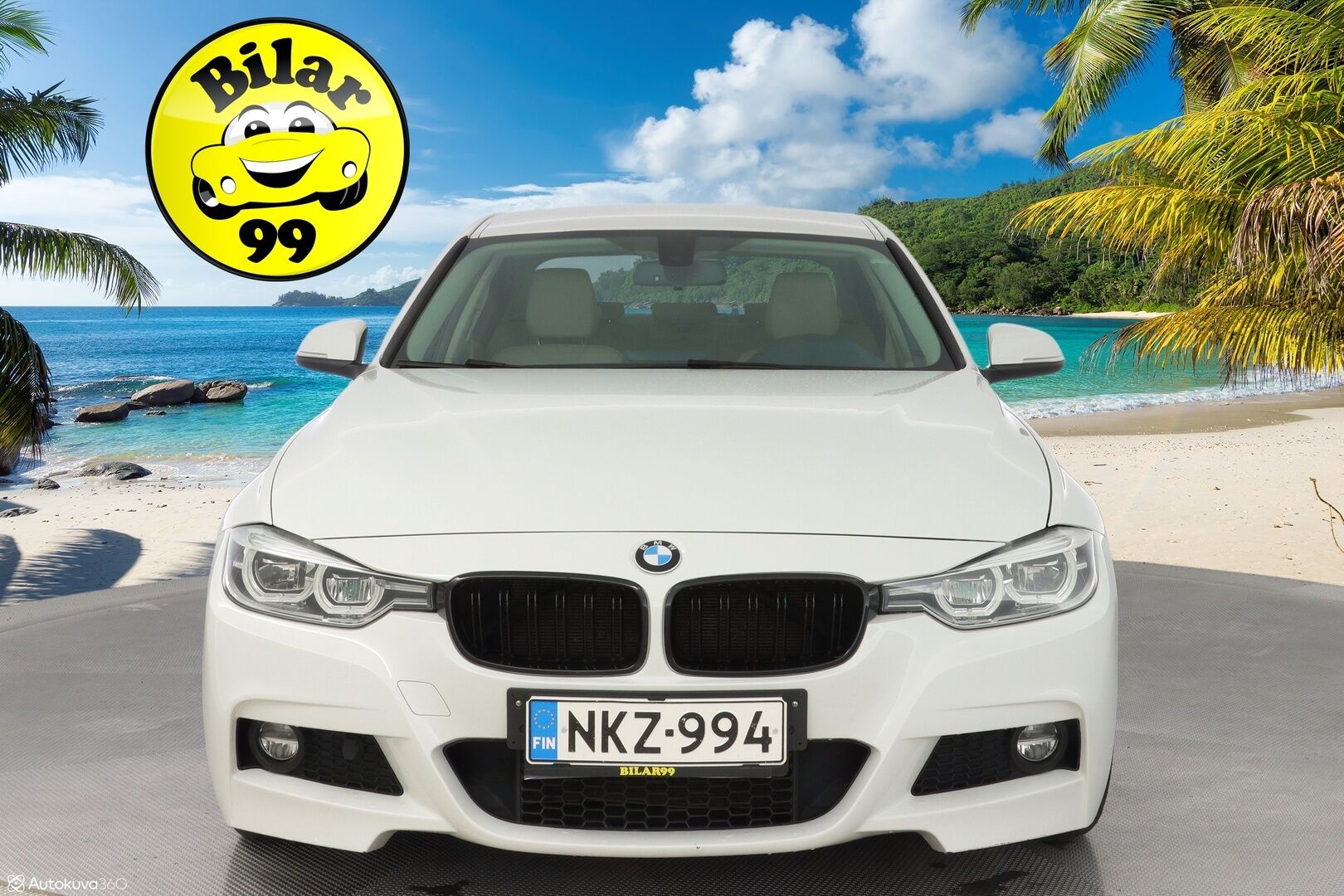 BMW 320 2017 F30 Sedan 320i A xDrive Business Exclusive Edition *Vaaleat nahat / Sporttipenkit / Vakkari / Ratinlämmitin* - M-Sport ulko + sisä paketti / Kahdet renkaat BMW alumiinivantein / Juuri huollettu / Suomi-auto