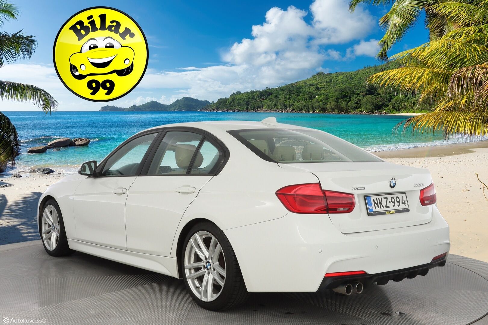BMW 320 2017 F30 Sedan 320i A xDrive Business Exclusive Edition *Vaaleat nahat / Sporttipenkit / Vakkari / Ratinlämmitin* - M-Sport ulko + sisä paketti / Kahdet renkaat BMW alumiinivantein / Juuri huollettu / Suomi-auto