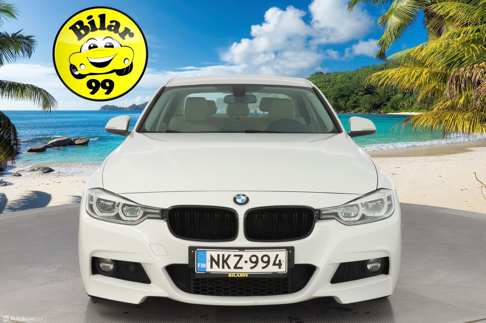 BMW 320 2017 F30 Sedan 320i A xDrive Business Exclusive Edition *Vaaleat nahat / Sporttipenkit / Vakkari / Ratinlämmitin* - M-Sport ulko + sisä paketti / Kahdet renkaat BMW alumiinivantein / Juuri huollettu / Suomi-auto