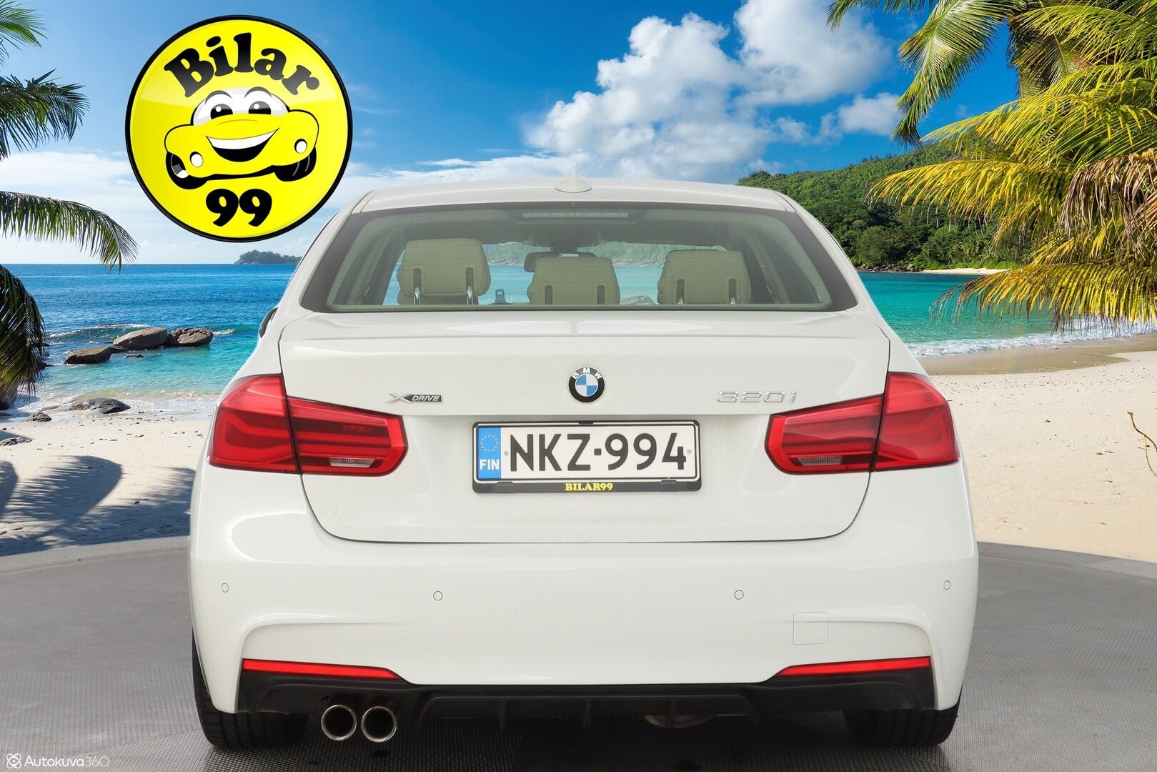 BMW 320 2017 F30 Sedan 320i A xDrive Business Exclusive Edition *Vaaleat nahat / Sporttipenkit / Vakkari / Ratinlämmitin* - M-Sport ulko + sisä paketti / Kahdet renkaat BMW alumiinivantein / Juuri huollettu / Suomi-auto
