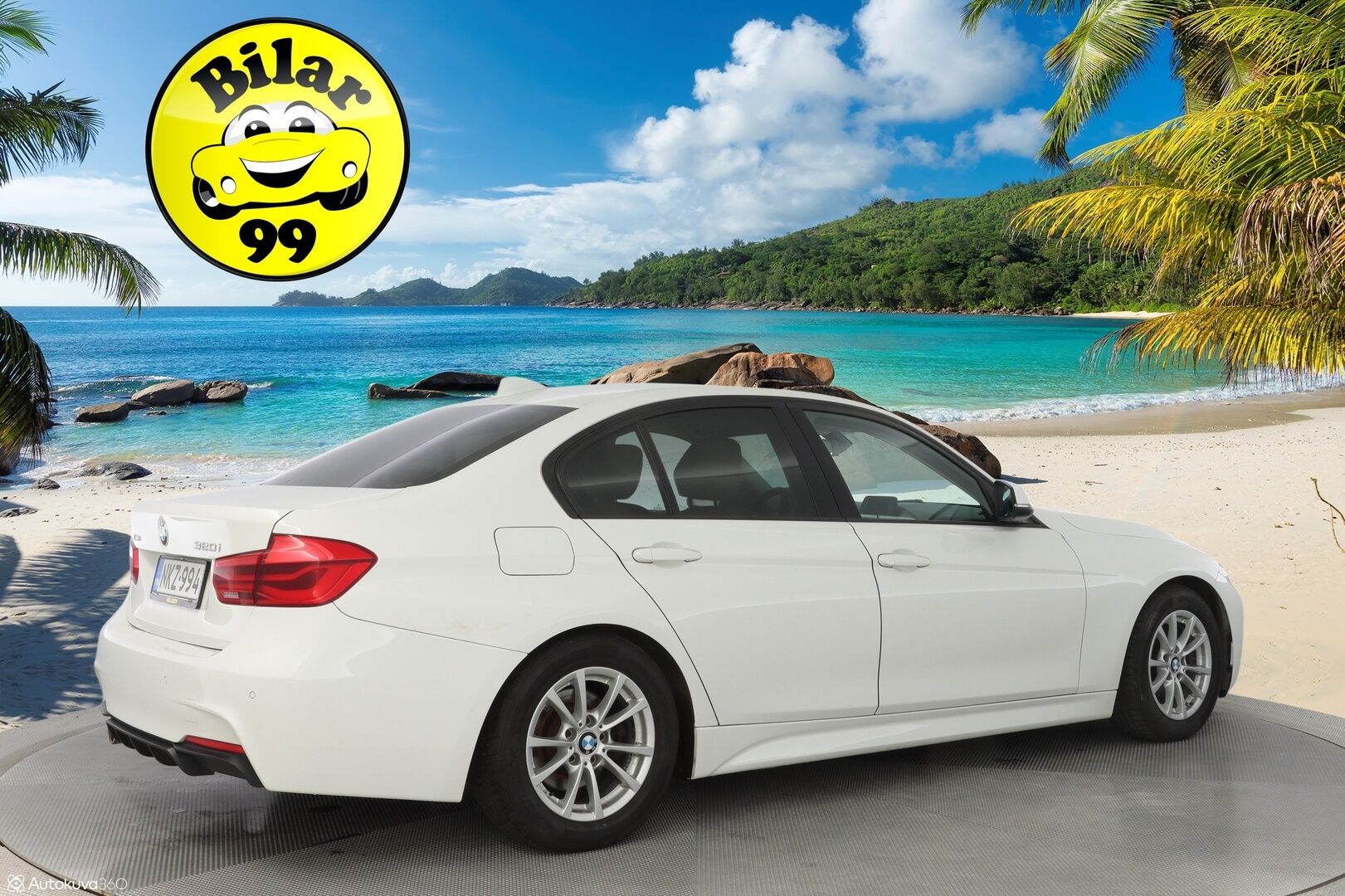 BMW 320 2017 F30 Sedan 320i A xDrive Business Exclusive Edition *Vaaleat nahat / Sporttipenkit / Vakkari / Ratinlämmitin* - M-Sport ulko + sisä paketti / Kahdet renkaat BMW alumiinivantein / Juuri huollettu / Suomi-auto