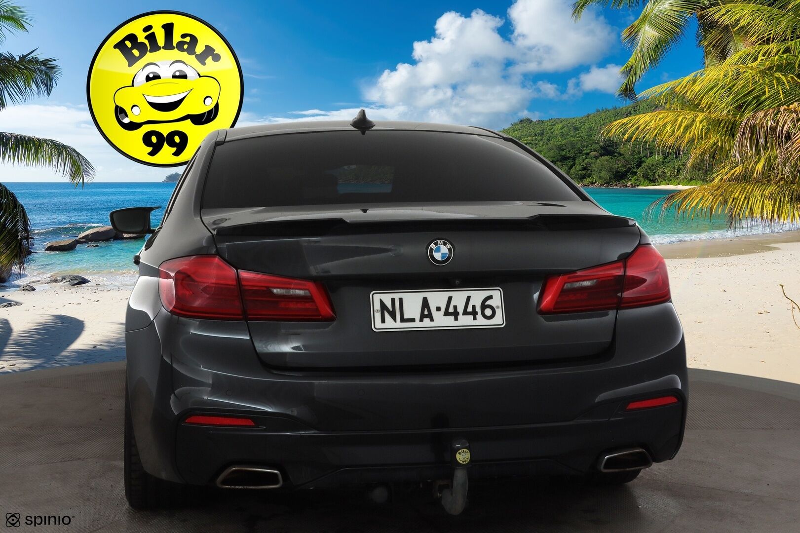 BMW 520 2018 G30 Sedan 520d A xDrive M Sport * K-Sport ilma-alusta / Webasto / Koukku / Sporttinahat / Kamera / LED / Navi * - Suomi-auto / Merkkihuollettu / M-Sport / Shadowline