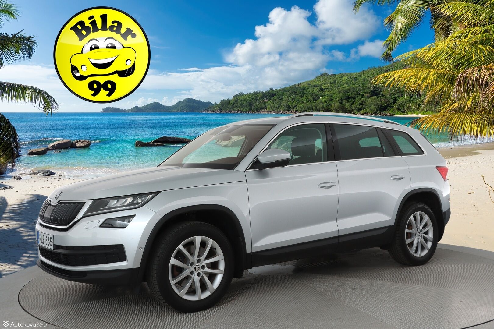 Skoda Kodiaq 2018 2,0TDI 190 4x4 Exclusive**Panorama / 360° Kamera / Ilmastoidut Muistinahat / Adapt.Vakkari / Webasto / Koukku / Canton** - Navi / Kaistavahti / 3-Alueinen / KeylessGO / 2x Renkaat