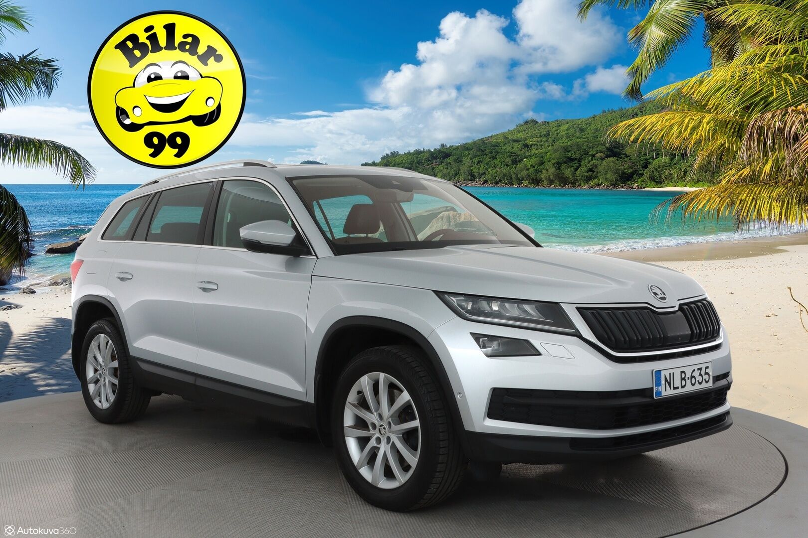 Skoda Kodiaq 2018 2,0TDI 190 4x4 Exclusive**Panorama / 360° Kamera / Ilmastoidut Muistinahat / Adapt.Vakkari / Webasto / Koukku / Canton** - Navi / Kaistavahti / 3-Alueinen / KeylessGO / 2x Renkaat