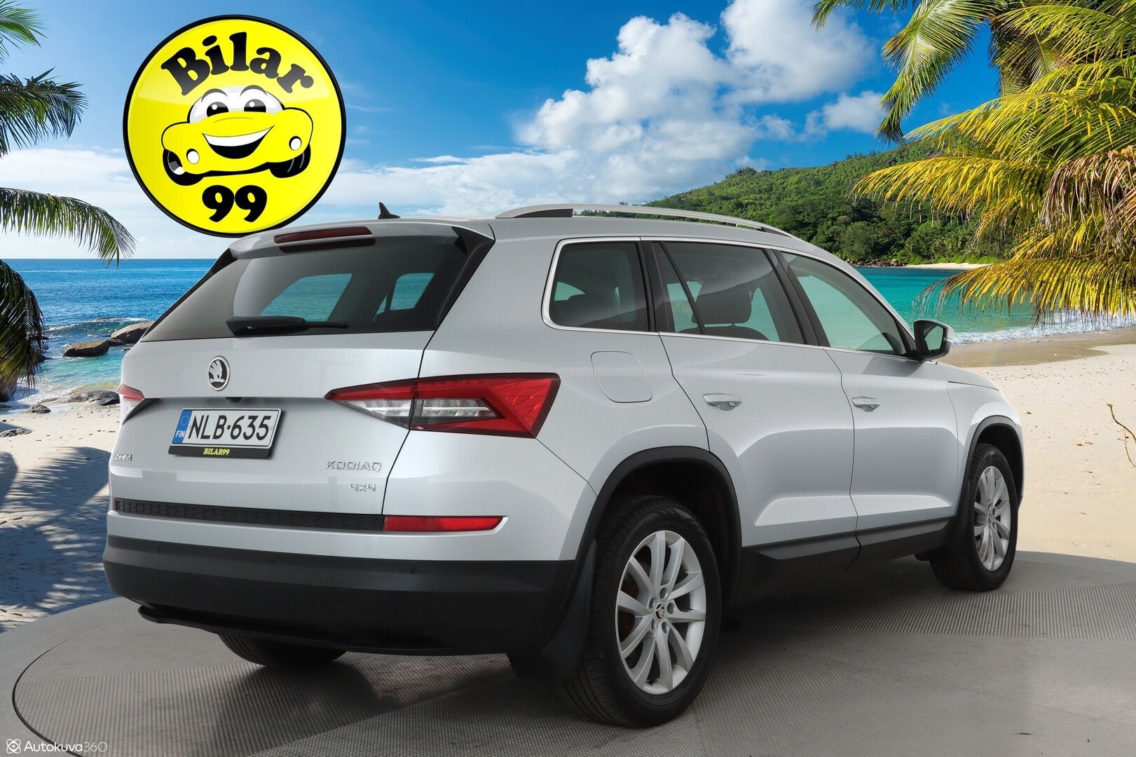 Skoda Kodiaq 2018 2,0TDI 190 4x4 Exclusive**Panorama / 360° Kamera / Ilmastoidut Muistinahat / Adapt.Vakkari / Webasto / Koukku / Canton** - Navi / Kaistavahti / 3-Alueinen / KeylessGO / 2x Renkaat