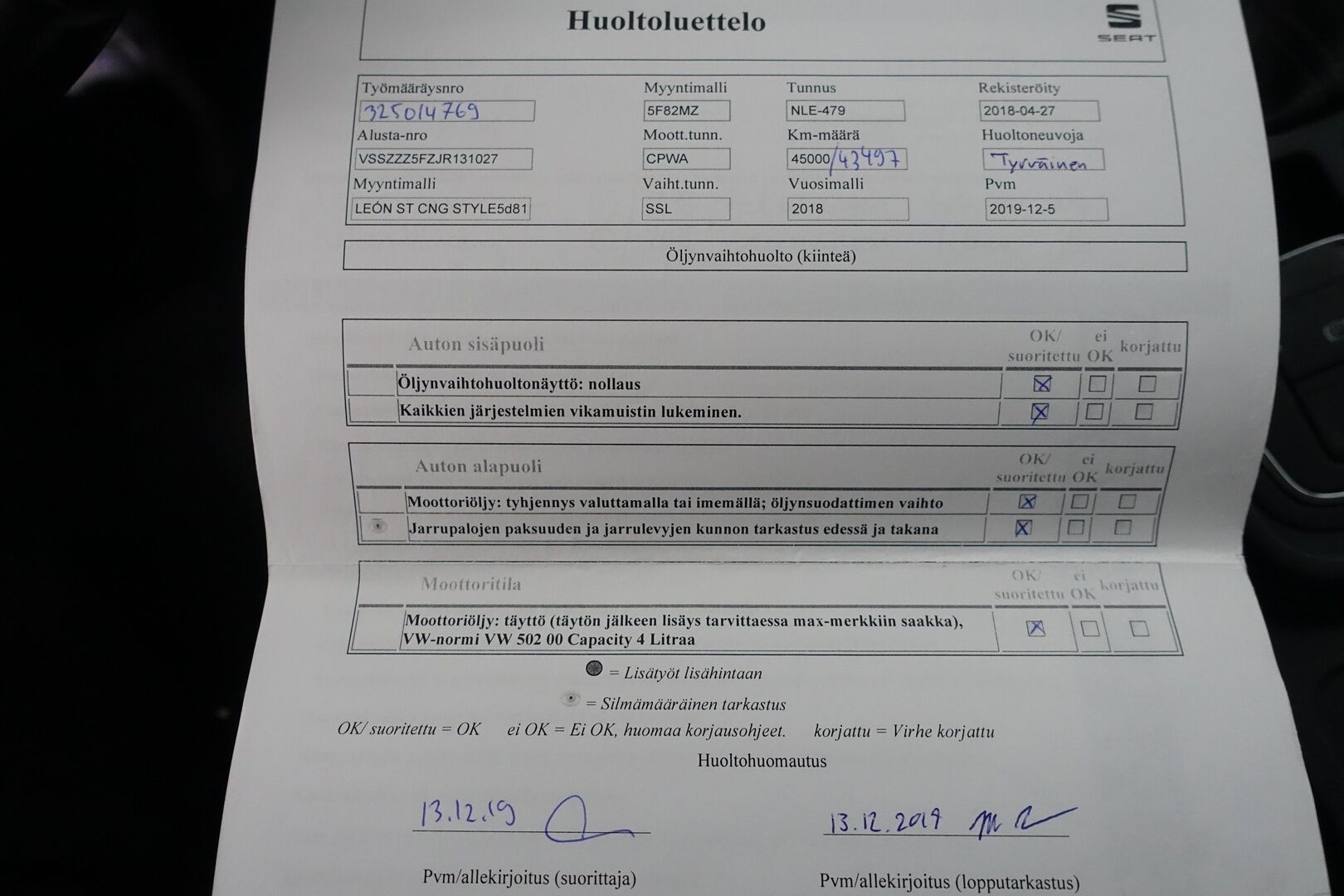 Seat Leon ST 2018 1,4 TGI 110 Style Business DSG / YritysOutlet - Myydään vain yrityksille - *Lohko & Sisäpistoke /Tutkat /  Vakkari / Navi / LED / AppleCarPlay *