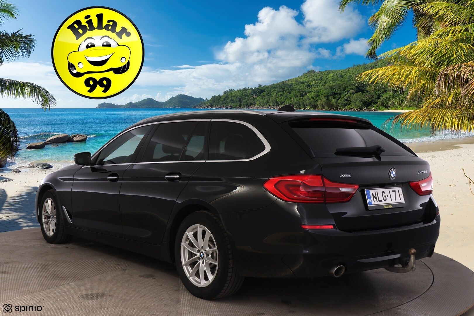 BMW 520 2019 G31 Touring 520d A xDrive Business Comfort *Suomi-auto / Koukku / Vakkari / P-kamera* - 3,99 % KORKOTARJOUS TÄHÄN AUTOON - Tilava ja taloudellinen 5-sarjan farmari!