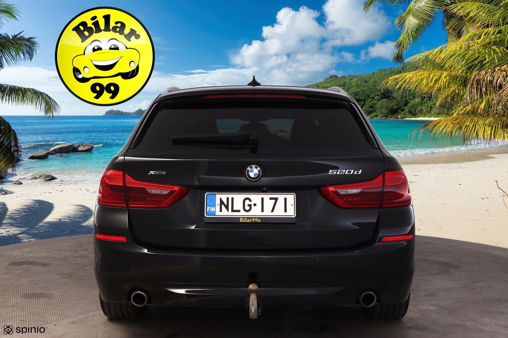 BMW 520 2019 G31 Touring 520d A xDrive Business Comfort *Suomi-auto / Koukku / Vakkari / P-kamera* - 3,99 % KORKOTARJOUS TÄHÄN AUTOON - Tilava ja taloudellinen 5-sarjan farmari!