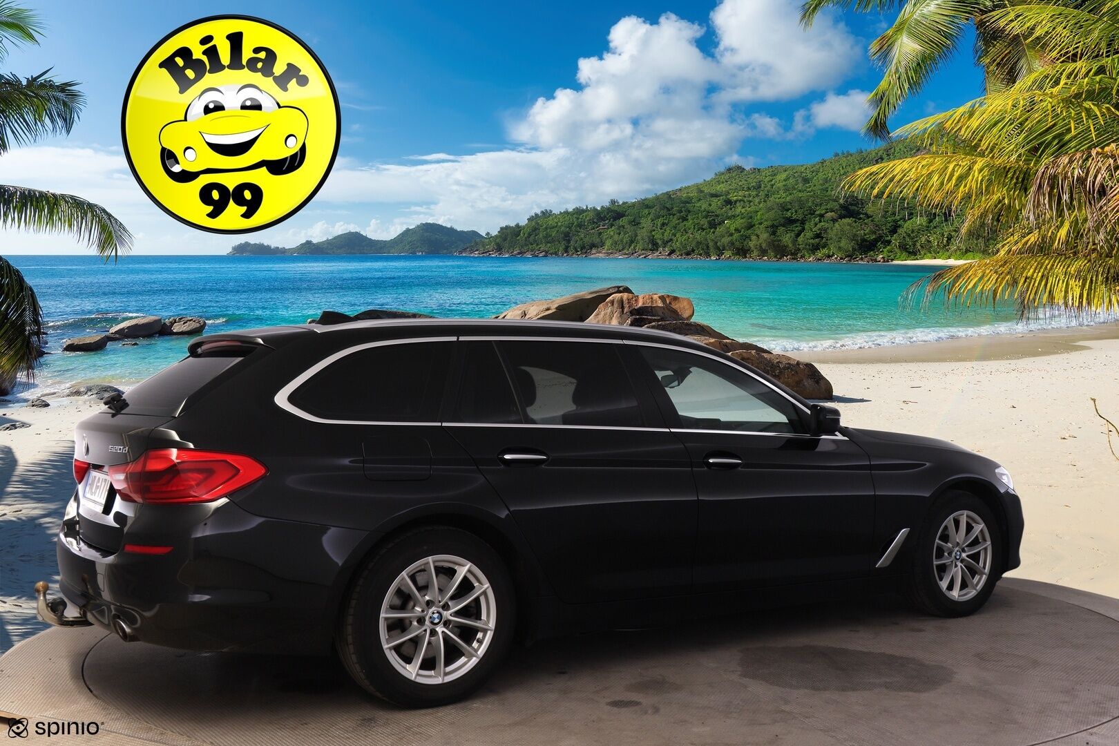 BMW 520 2019 G31 Touring 520d A xDrive Business Comfort *Suomi-auto / Koukku / Vakkari / P-kamera* - 3,99 % KORKOTARJOUS TÄHÄN AUTOON - Tilava ja taloudellinen 5-sarjan farmari!