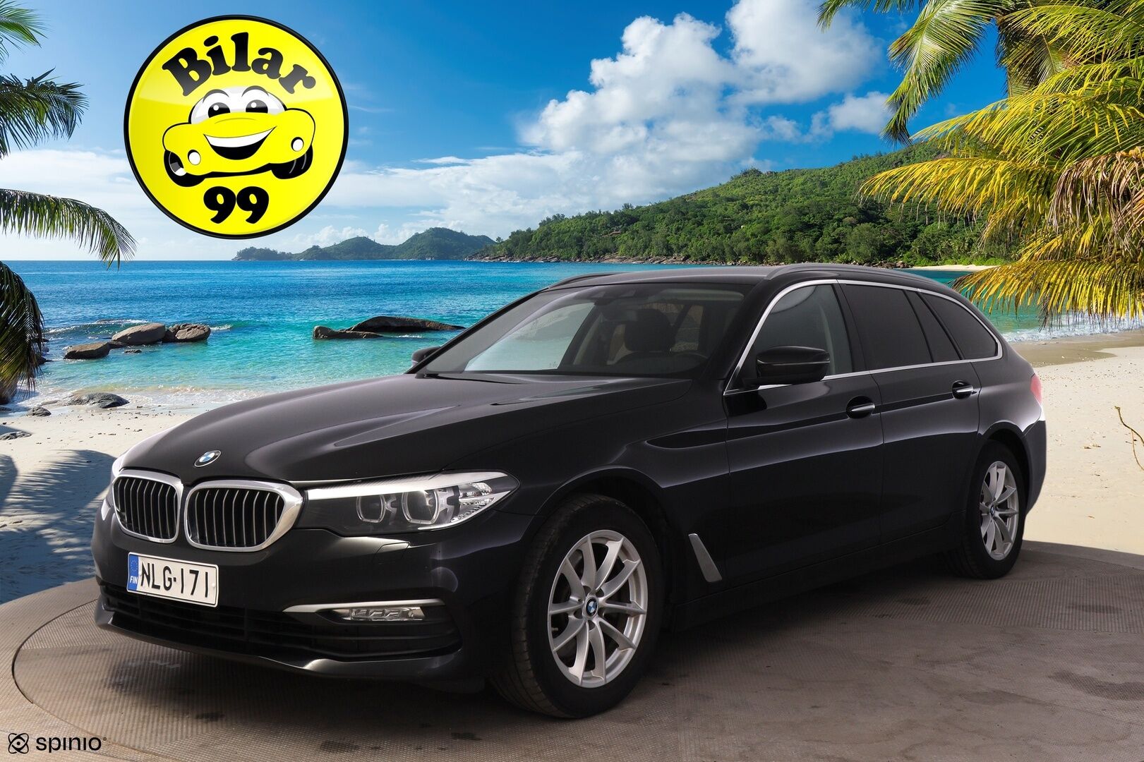 BMW 520 2019 G31 Touring 520d A xDrive Business Comfort *Suomi-auto / Koukku / Vakkari / P-kamera* - 3,99 % KORKOTARJOUS TÄHÄN AUTOON - Tilava ja taloudellinen 5-sarjan farmari!