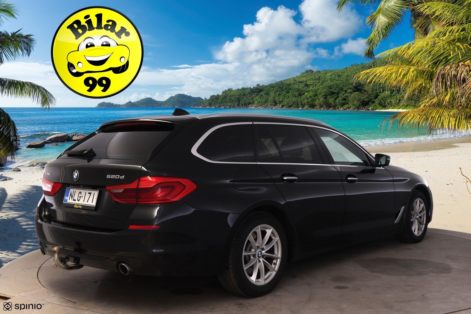 BMW 520 2019 G31 Touring 520d A xDrive Business Comfort *Suomi-auto / Koukku / Vakkari / P-kamera* - 3,99 % KORKOTARJOUS TÄHÄN AUTOON - Tilava ja taloudellinen 5-sarjan farmari!